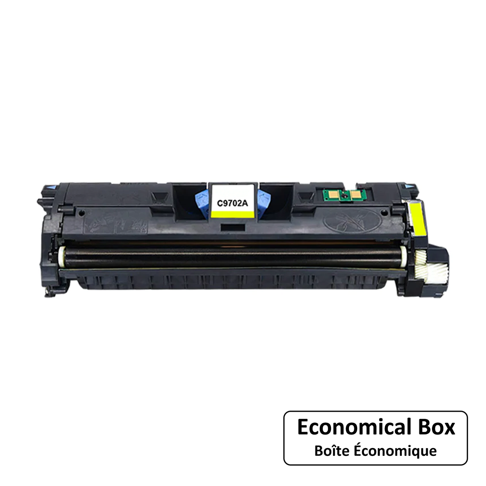 Compatible HP 121A C9702A Yellow Toner Cartridge - Economical Box