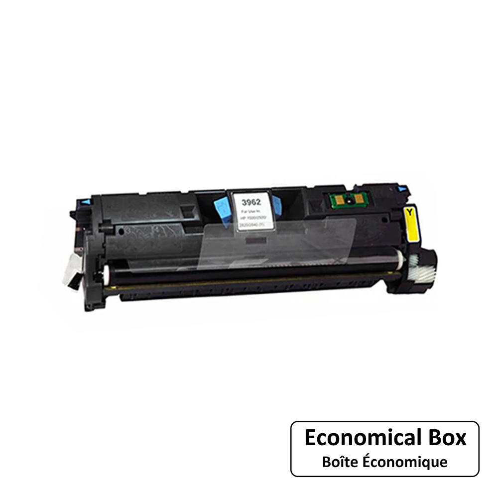 Compatible HP 122A Q3962A Yellow Toner Cartridge - Economical Box