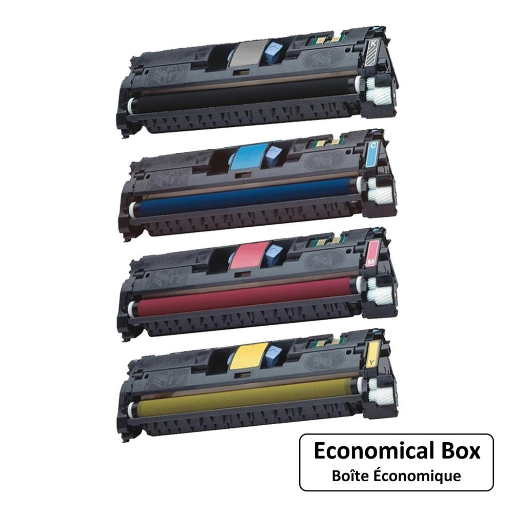 Canon EP-87BK EP-87C EP-87M EP-87Y Compatible Toner Cartridge Combo BK/C/M/Y - Economical Box