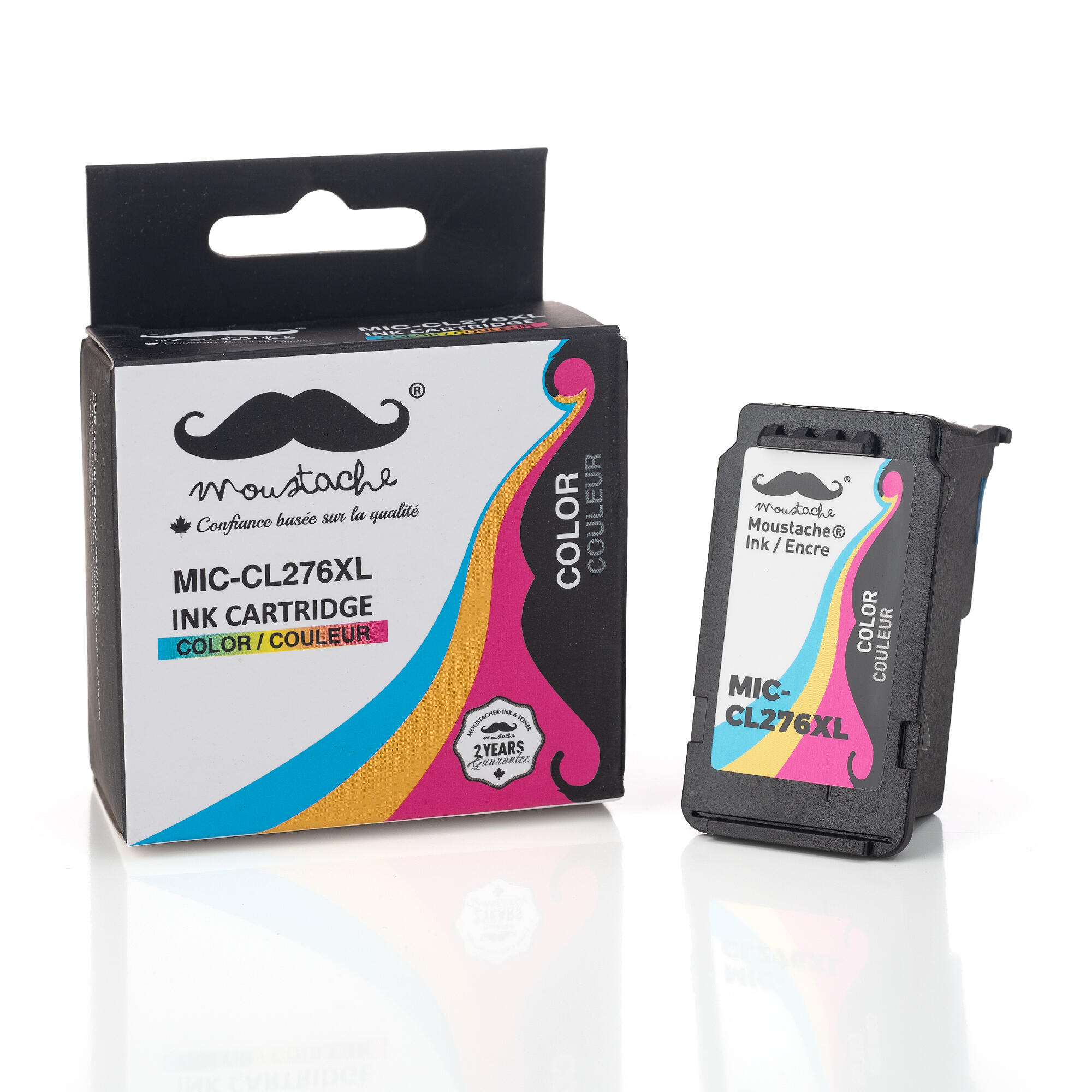 Canon CL-276XL Remanufactured Color Ink Cartridge High Yield (4987C001) - Moustache®