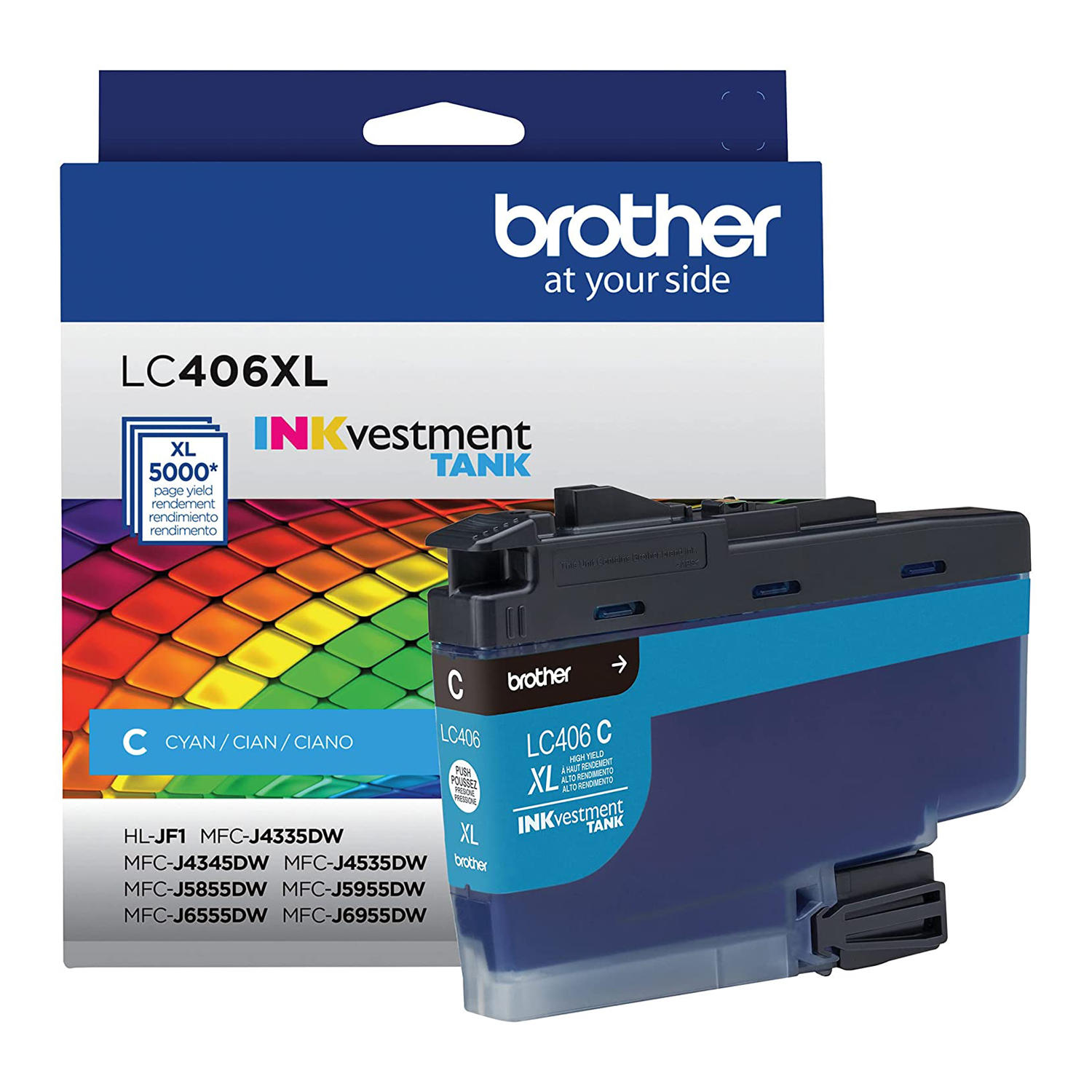 Brother LC406XLCS Original Cyan Ink Cartridge High Yield