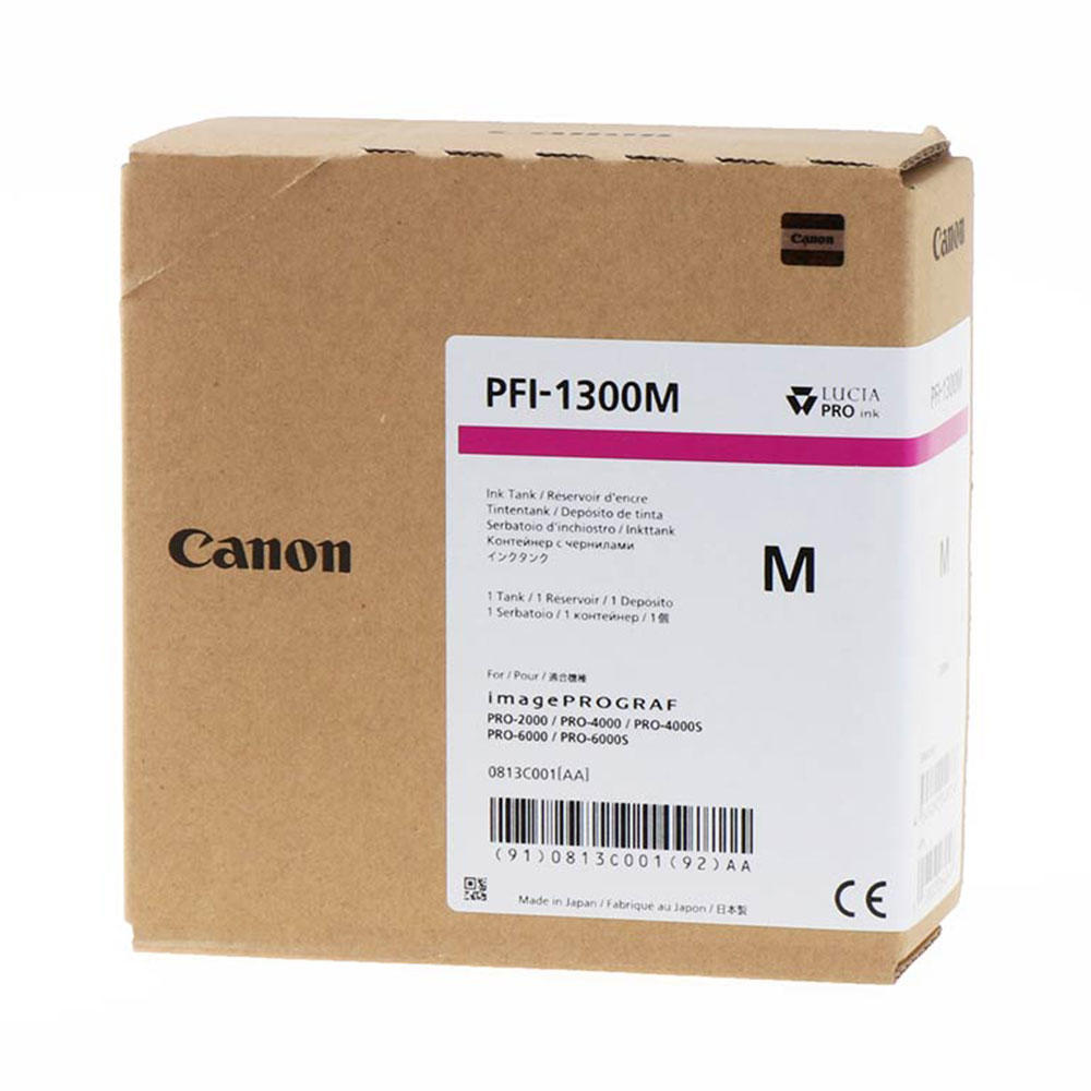 Canon PFI-1300M Original Magenta Ink Cartridge (0813C001)