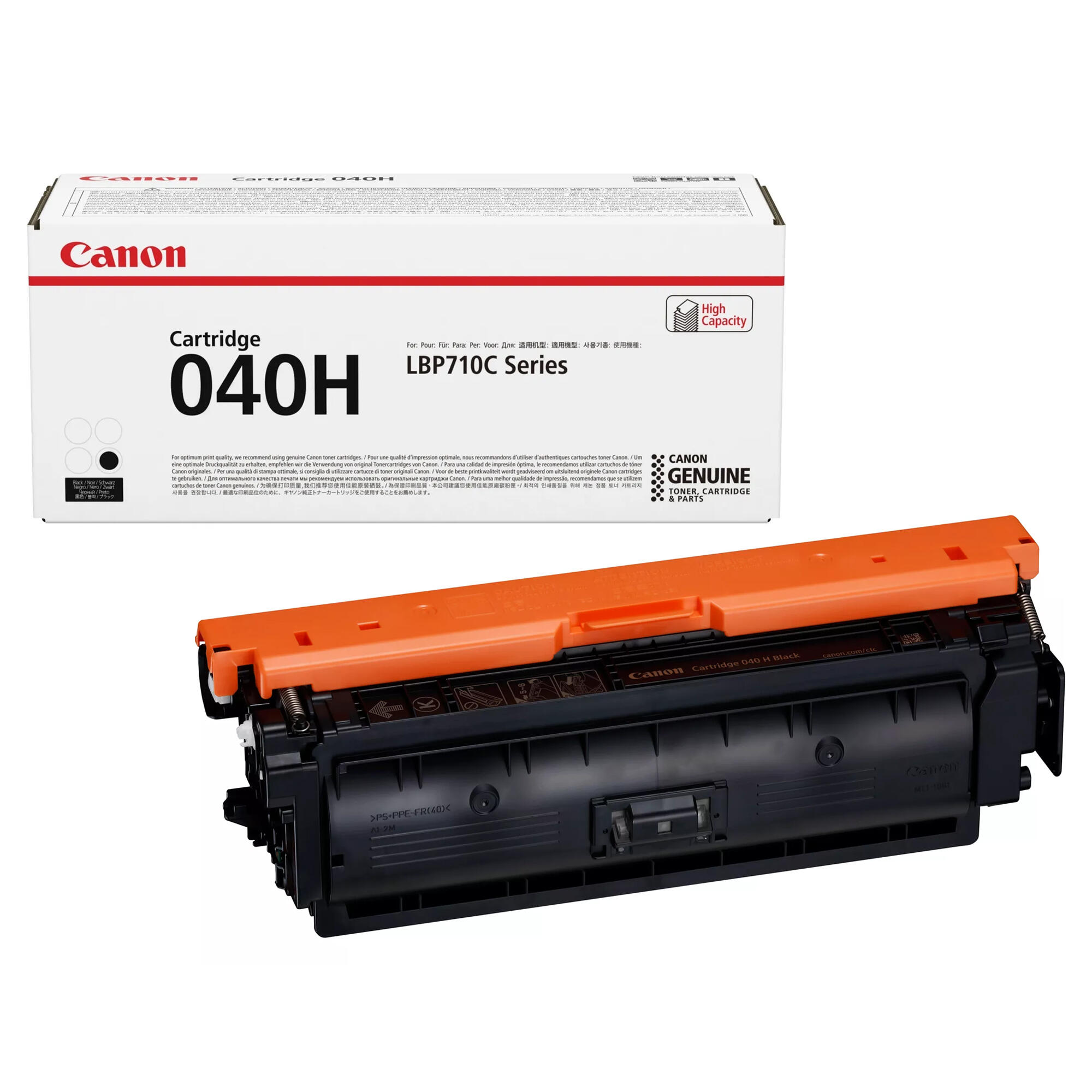 Canon 040H 0461C001 Original Black Toner Cartridge High Yield