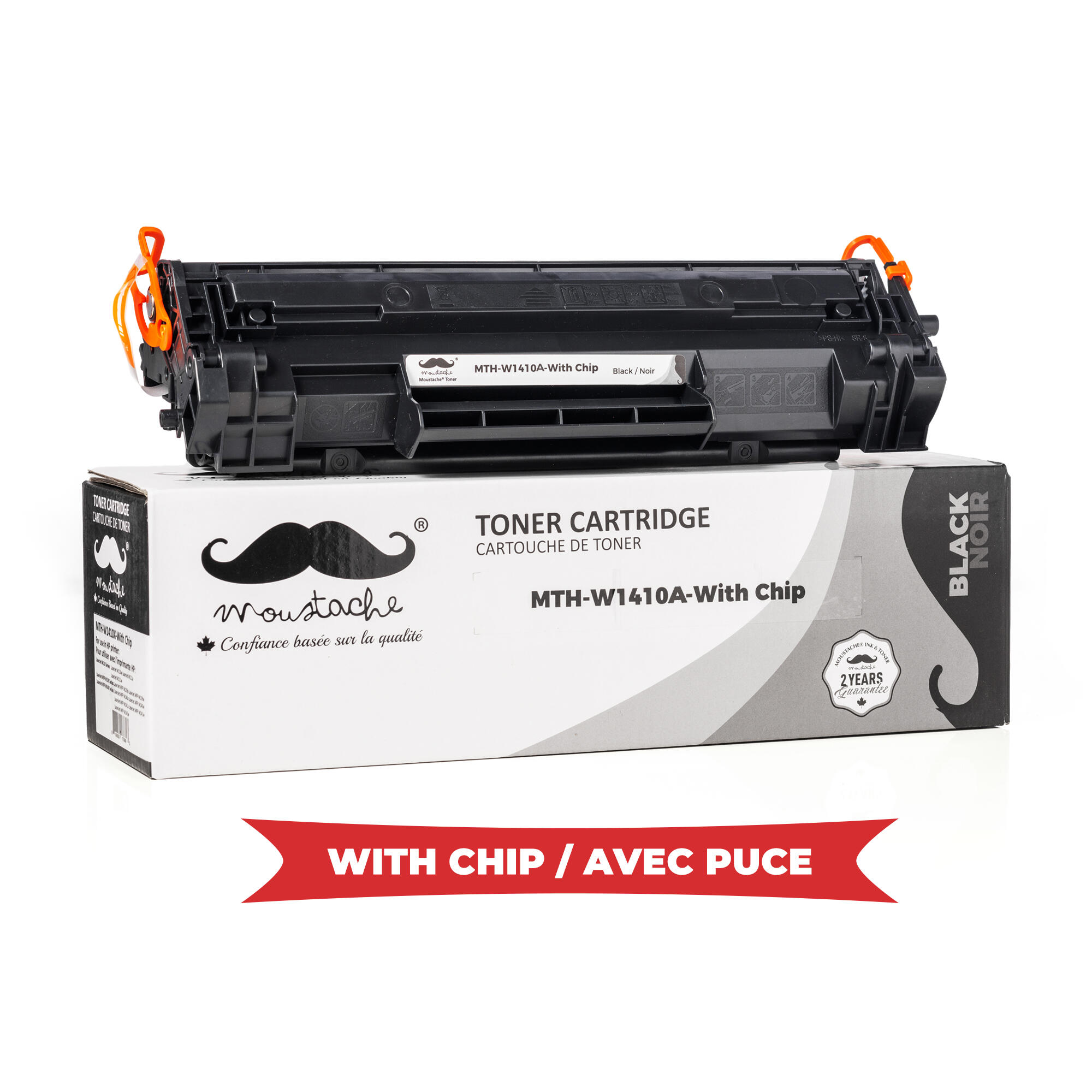 Compatible HP 141A W1410A Black Toner Cartridge 950 Pages - With Chip - Moustache®