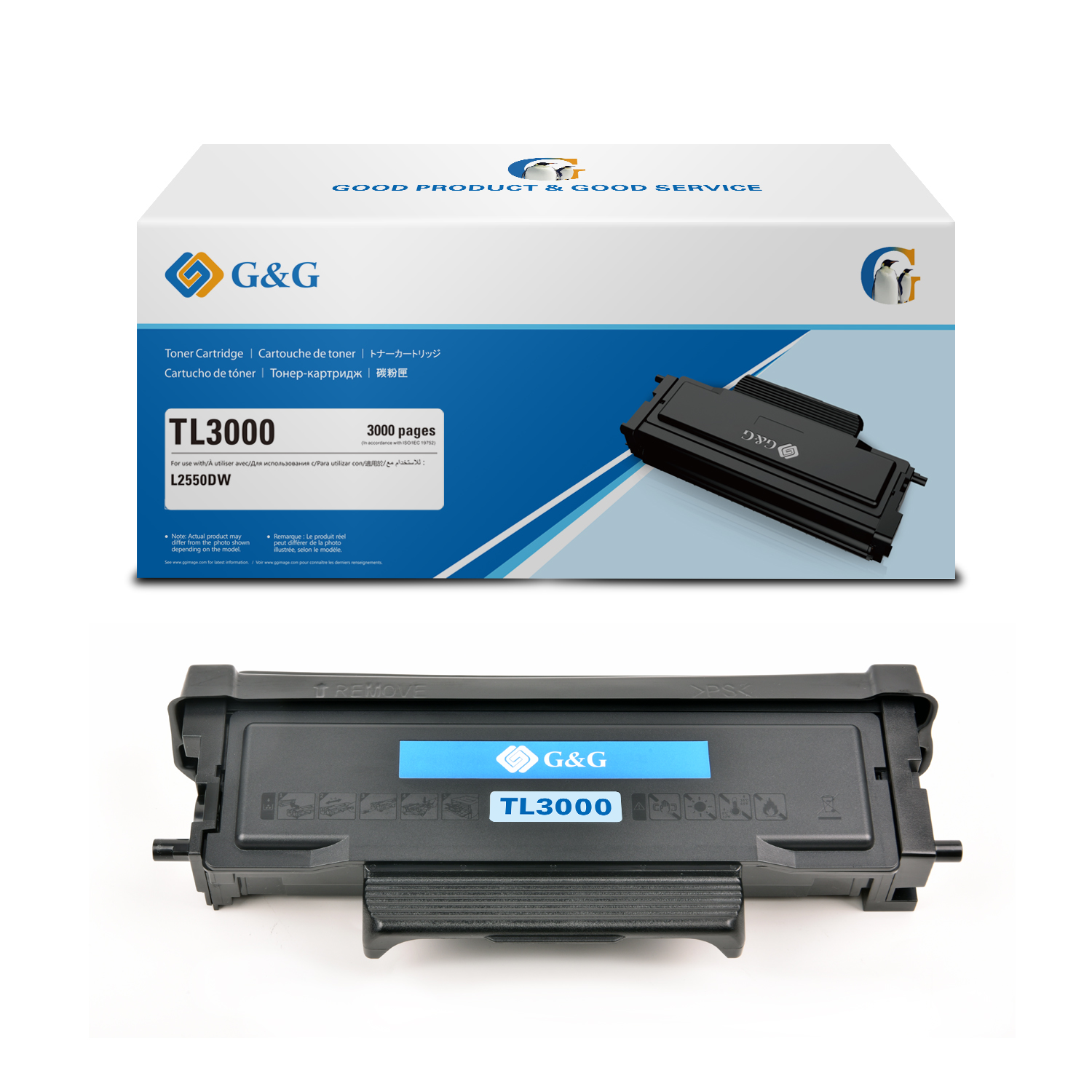 G&G TL3000 Original Black Toner Cartridge High Yield