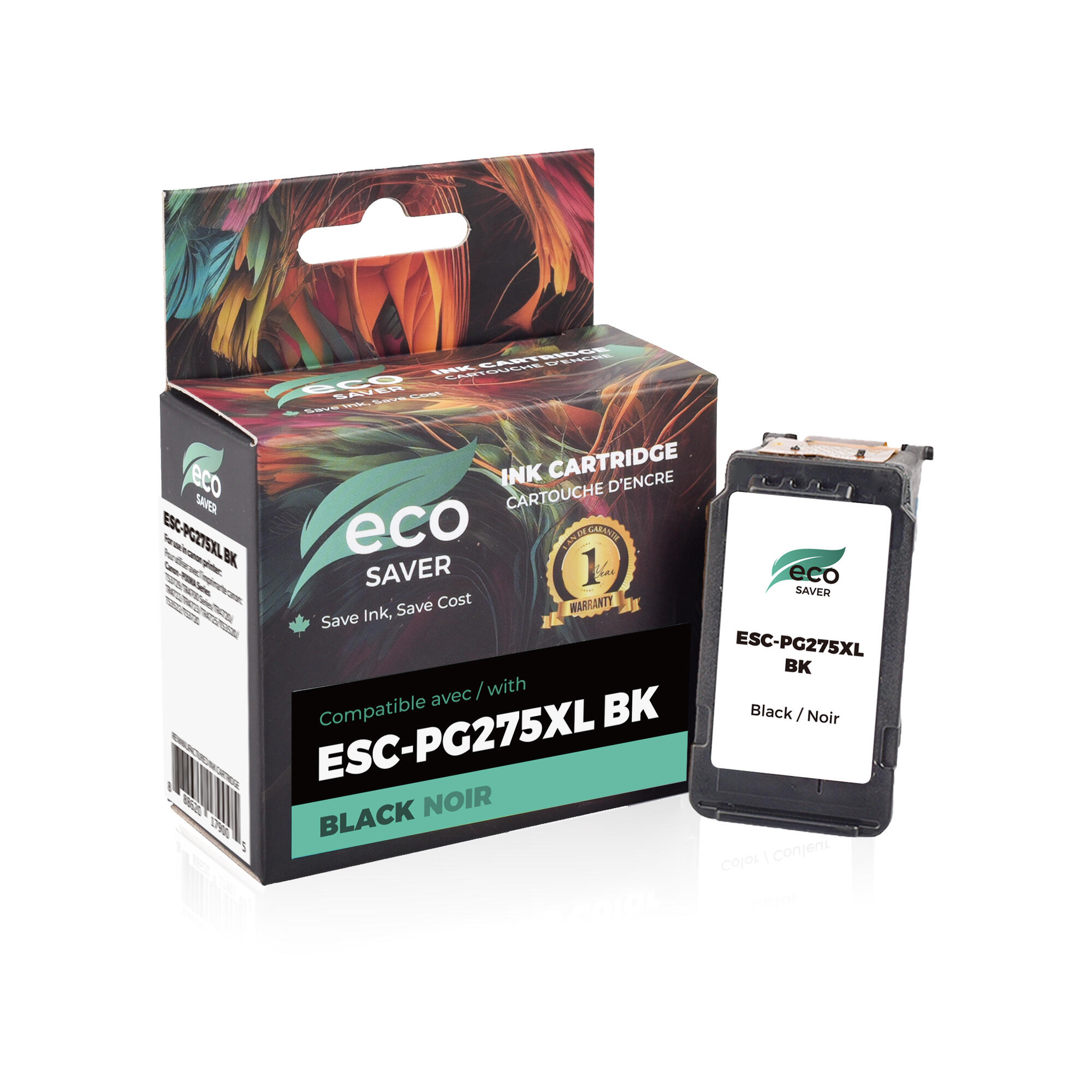 Canon PG-275XL Remanufactured Black Ink Cartridge High Yield (4981C001) - Eco-Saver