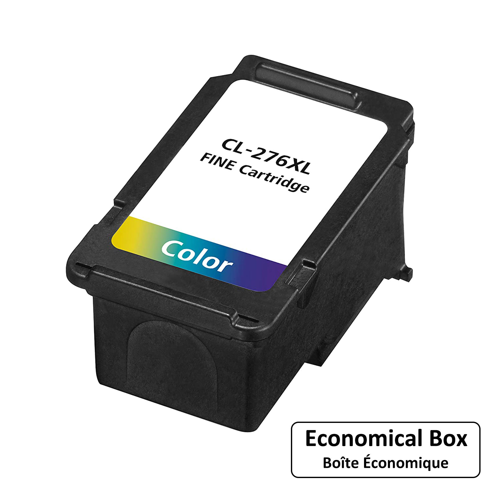 Canon CL-276XL Remanufactured Color Ink Cartridge High Yield (4987C001) - Economical Box