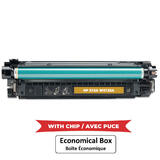 Compatible HP 212A W2122A Yellow Toner Cartridge - With Chip - Economical Box