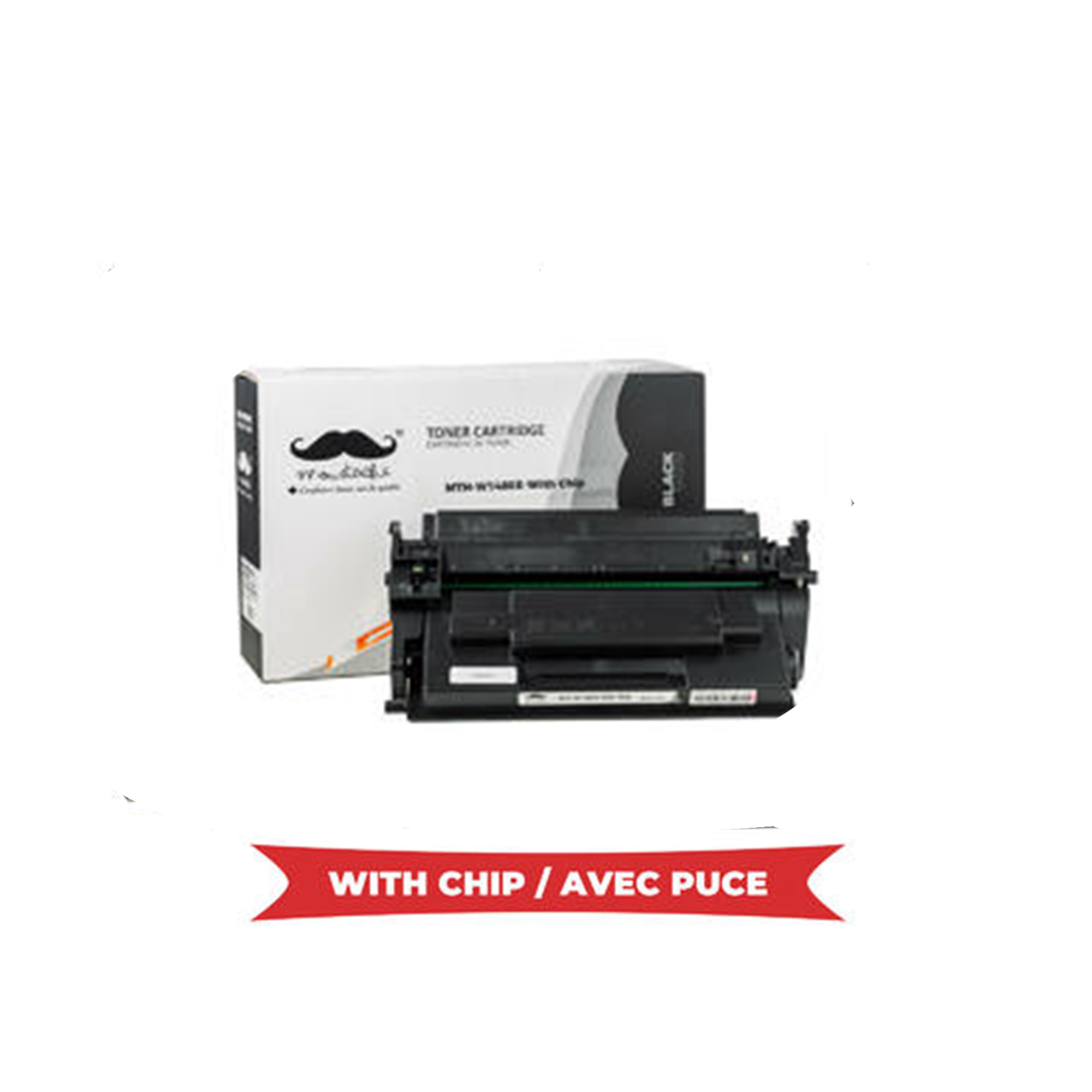 Compatible HP 148X W1480X Black Toner Cartridge High Yield - With Chip - Moustache®