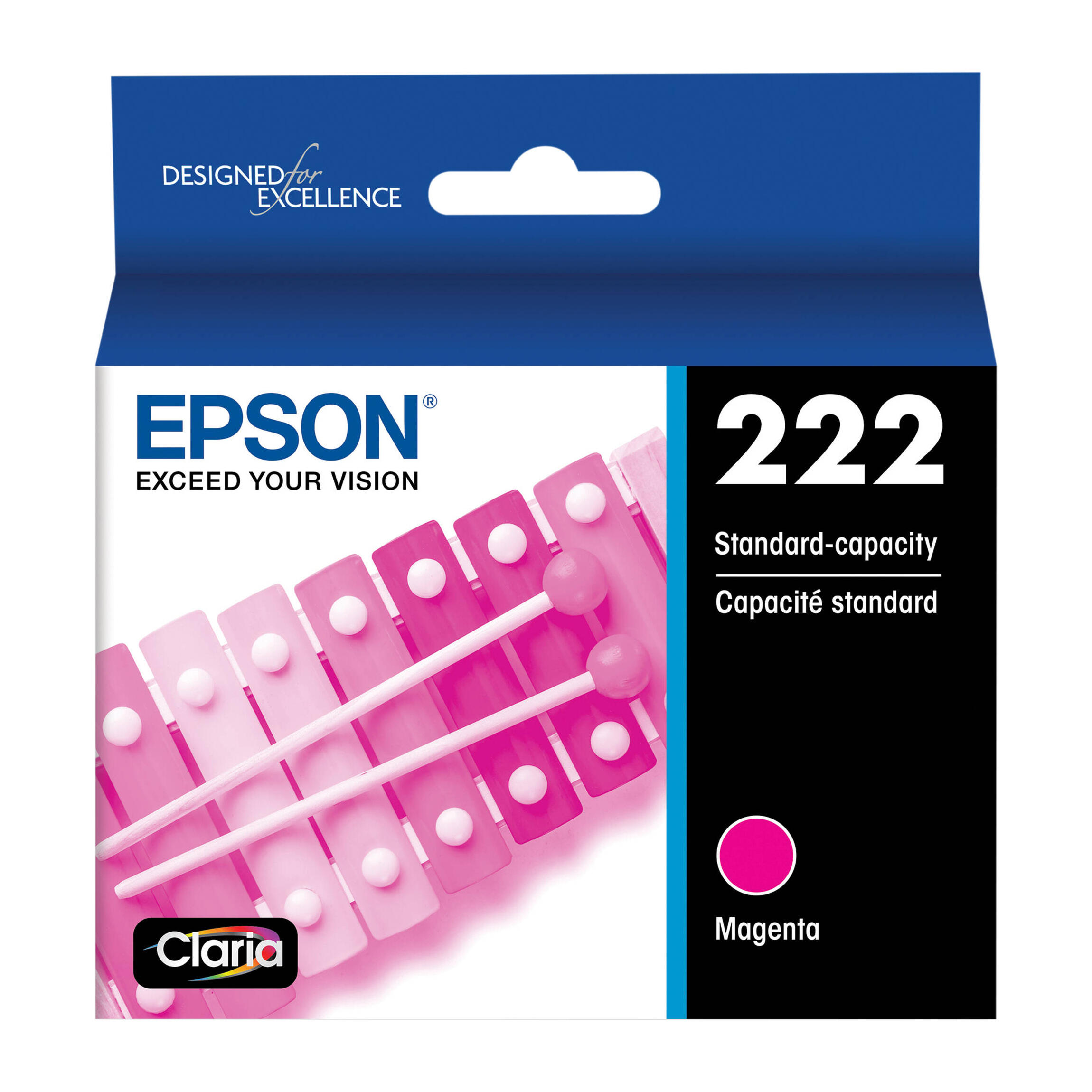 Epson 222 T222320-S Original Magenta Ink Cartridge