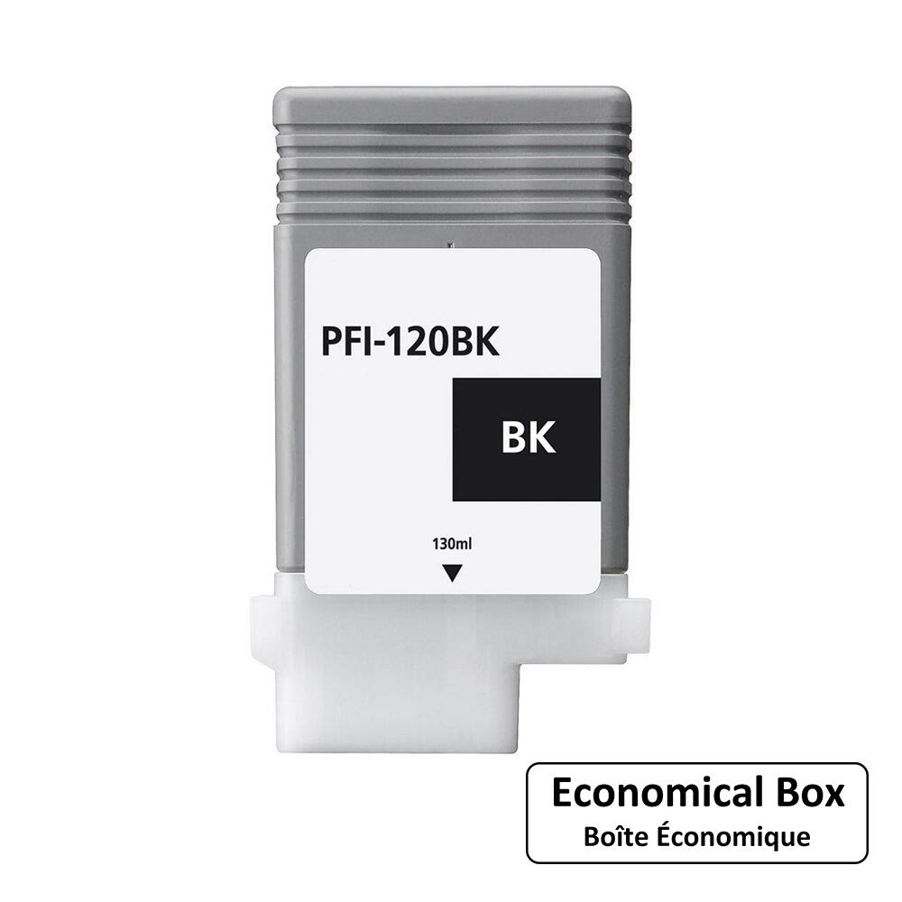 Canon PFI-120BK Compatible Black Ink Cartridge (2885C001) - Economical Box