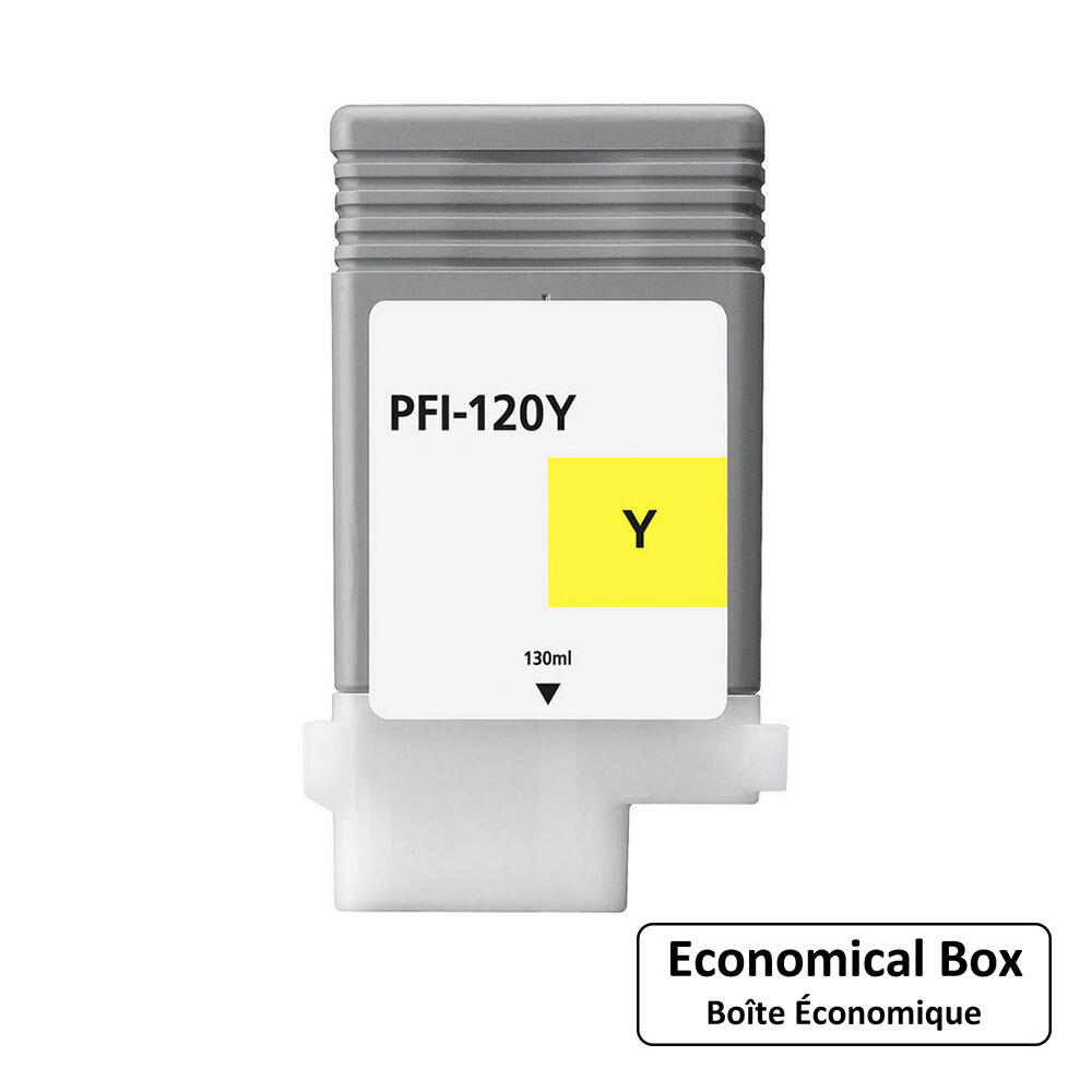 Canon PFI-120Y Compatible Yellow Ink Cartridge (2888C001) - Economical Box