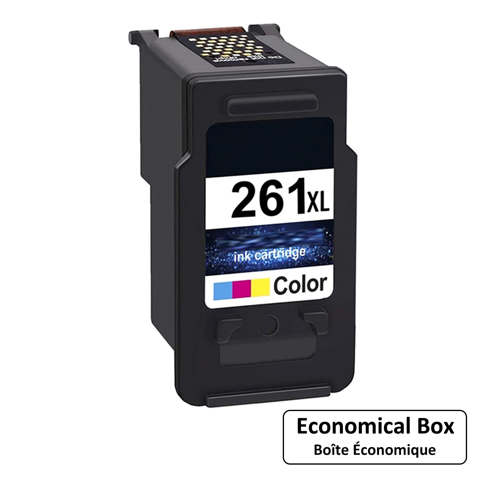 Canon CL-261XL Remanufactured Color Ink Cartridge High Yield (3724C001) - Economical Box