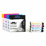 Epson 222 T222 Compatible Black and Color Ink Cartridge Combo BK/C/M/Y - Moustache®