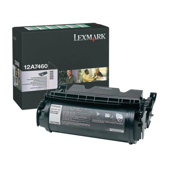  Lexmark 12A7460 Original Black Return Program Toner Cartridge for 630 632 634 Series Printers