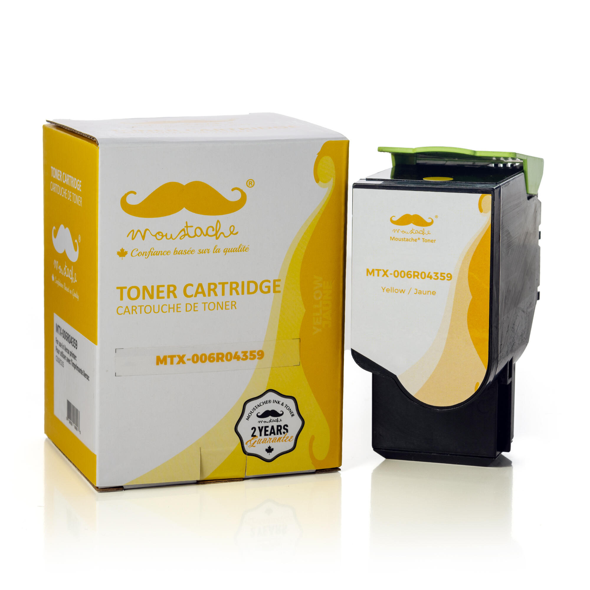 Xerox 006R04359 Remanufactured Yellow Toner Cartridge - With Chip - Moustache®