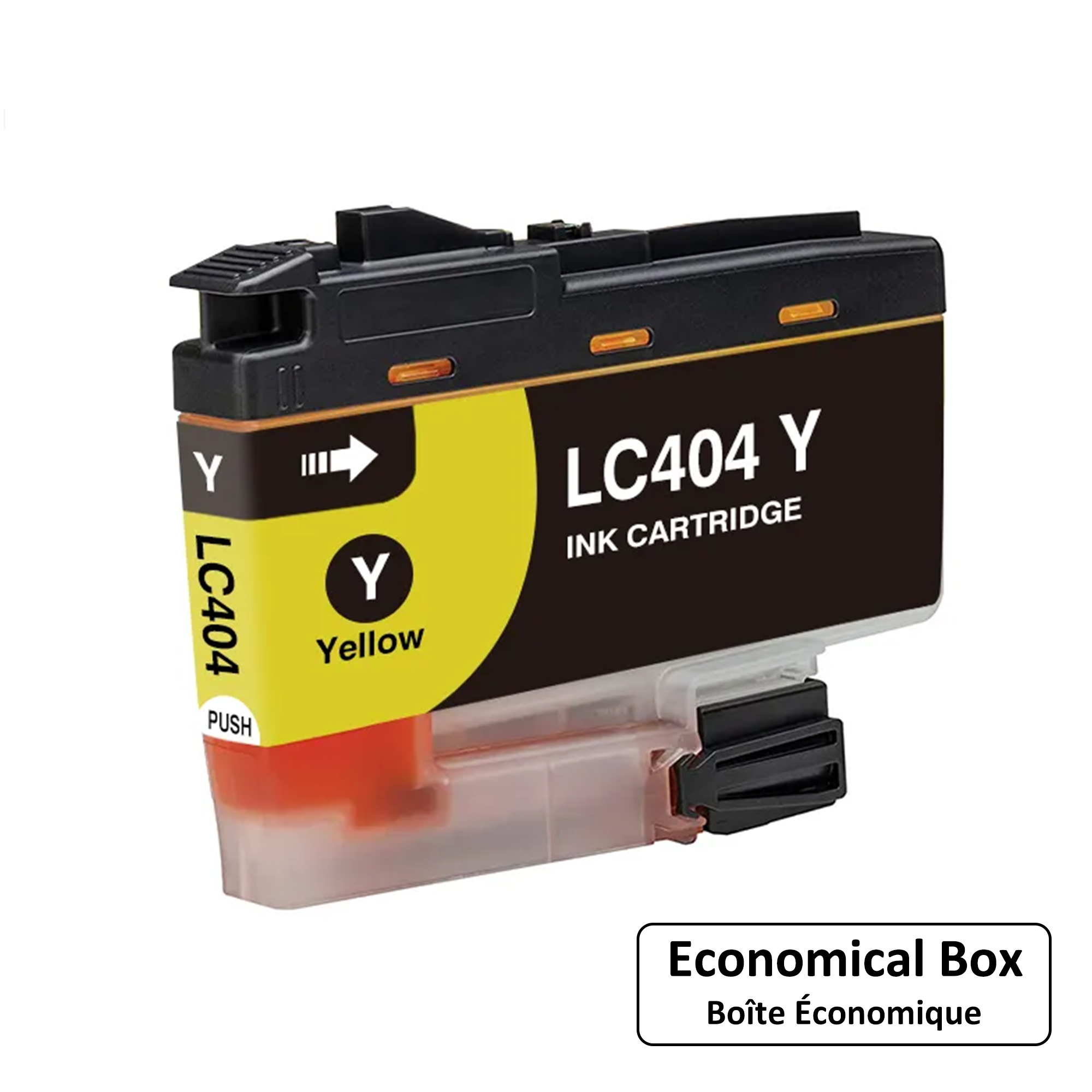 Brother LC404Y Compatible Yellow Ink Cartridge - Economical Box