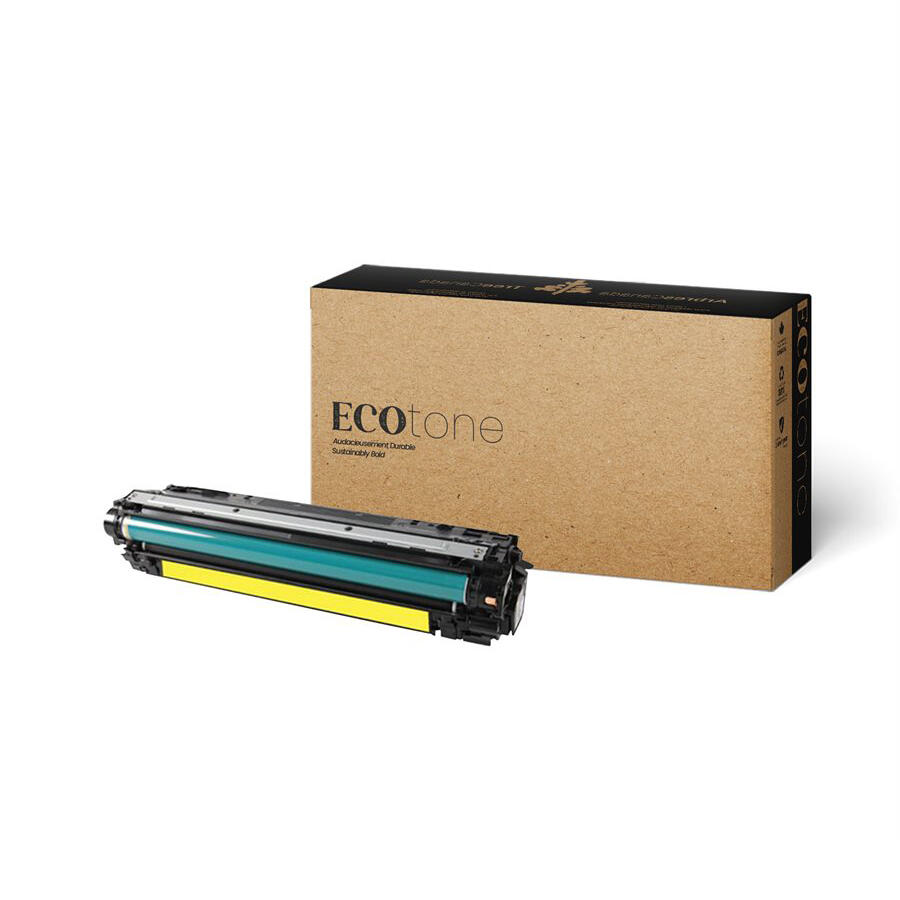 Premium Quality Remanufactured HP 650A CE272A Yellow Toner Cartridge - Ecotone®
