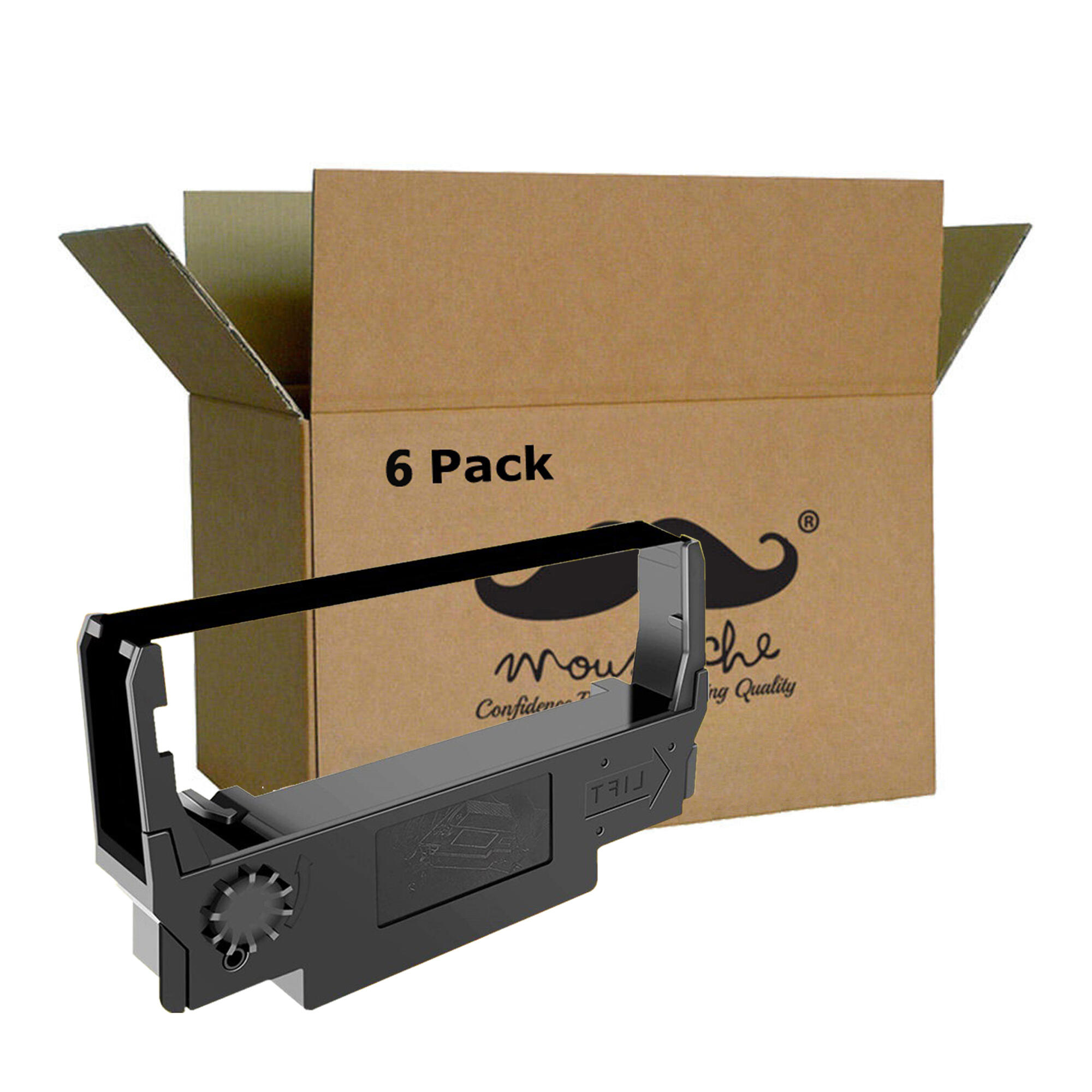 Epson ERC-30 Compatible Black Ribbon - Moustache® - 6/Pack