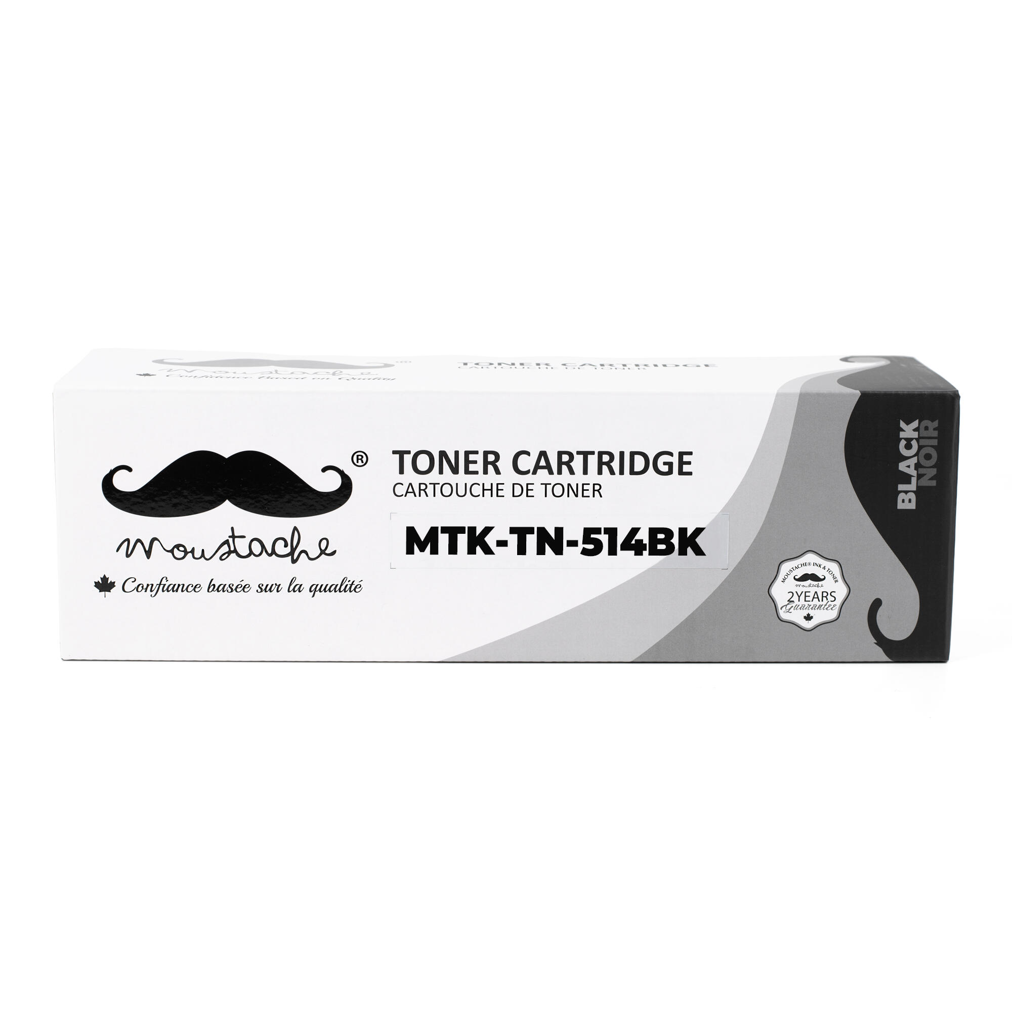 Premium Konica Minolta TN-514K A9E8130 Remanufacture Black Toner Cartridge - Moustache®