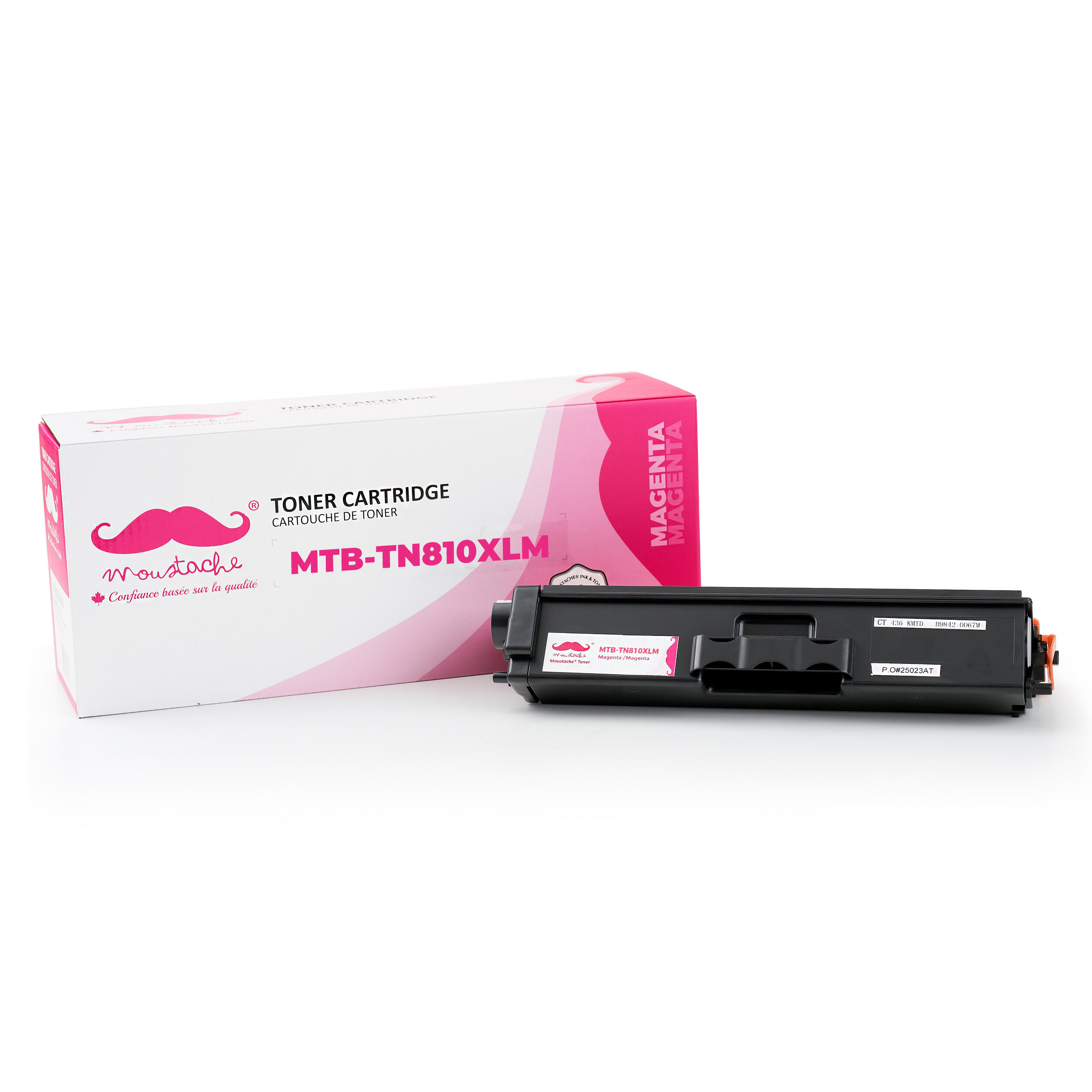 Brother TN810XLM Compatible Magenta Toner Cartridge High Yield - Moustache®