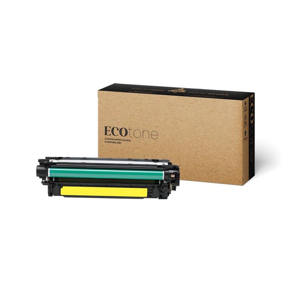 Premium Quality Remanufactured HP 504A CE252A Yellow Toner Cartridge - Ecotone®
