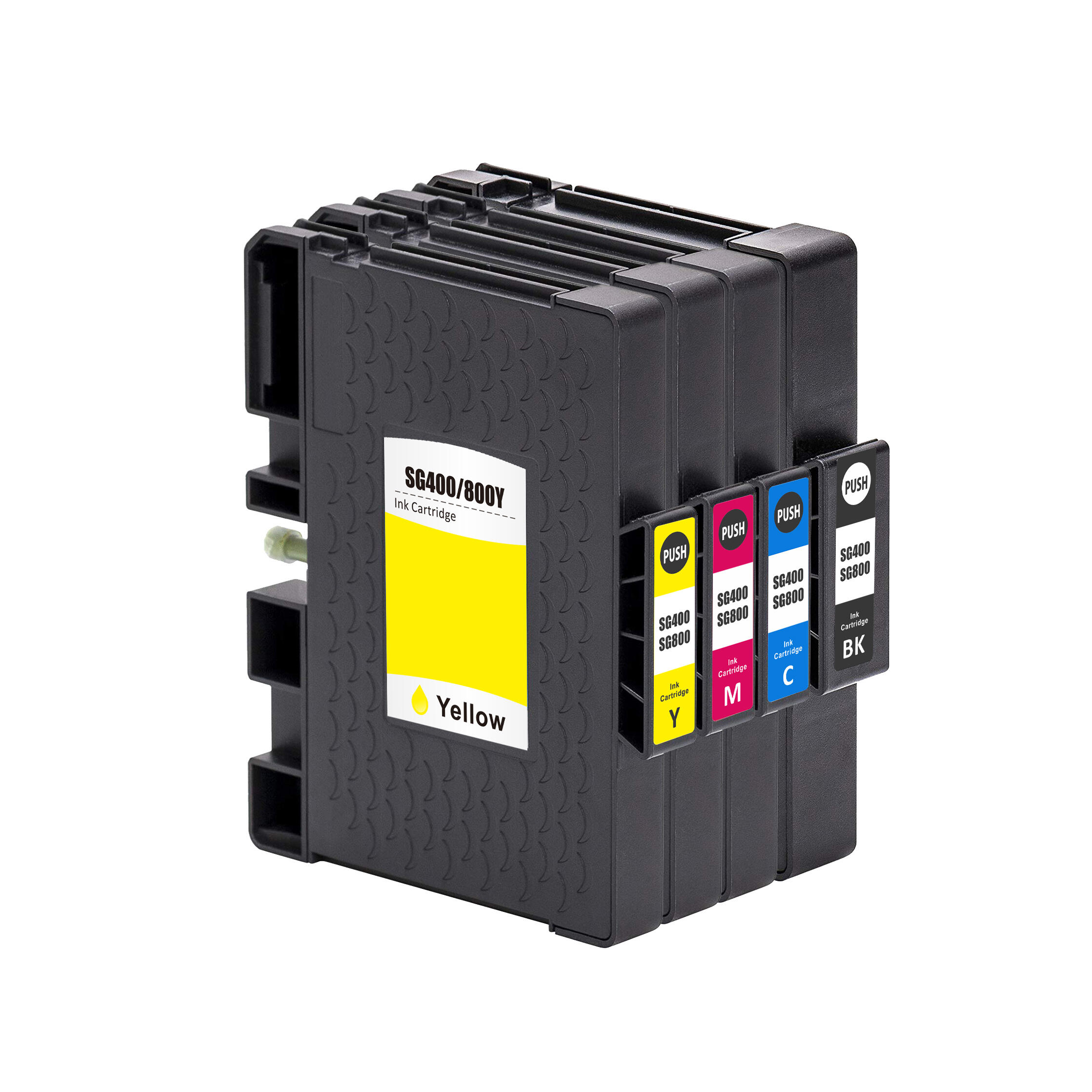 Ricoh & Sawgrass SG400 SG800 Compatible Sublimation Ink Cartridge Combo BK/C/M/Y - With Chip