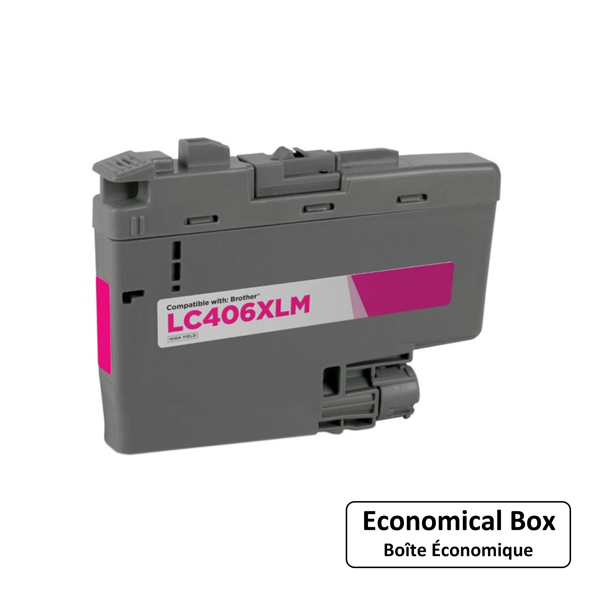 Brother LC406XLM Compatible Magenta Ink Cartridge - Economical Box