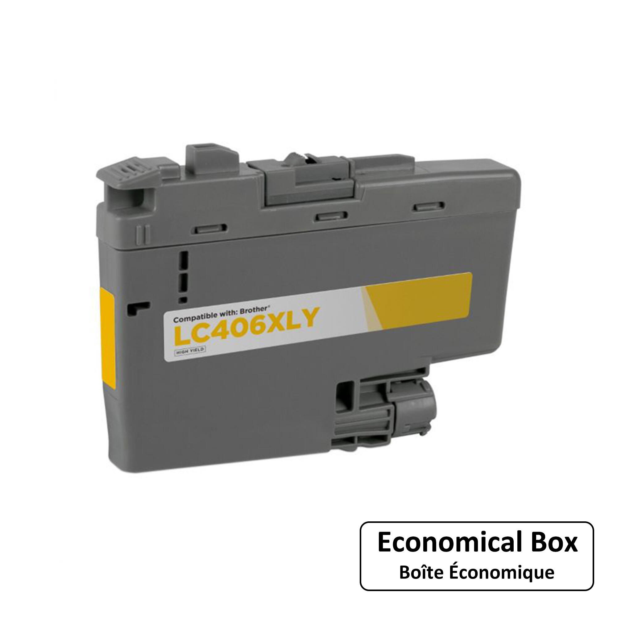 Brother LC406XLY Compatible Yellow Ink Cartridge - Economical Box