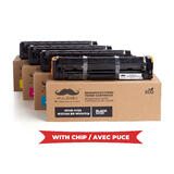 Remanufactured HP 215A W2310A W2311A W2312A W2313A Toner Cartridge Combo - With Chip - Moustache®