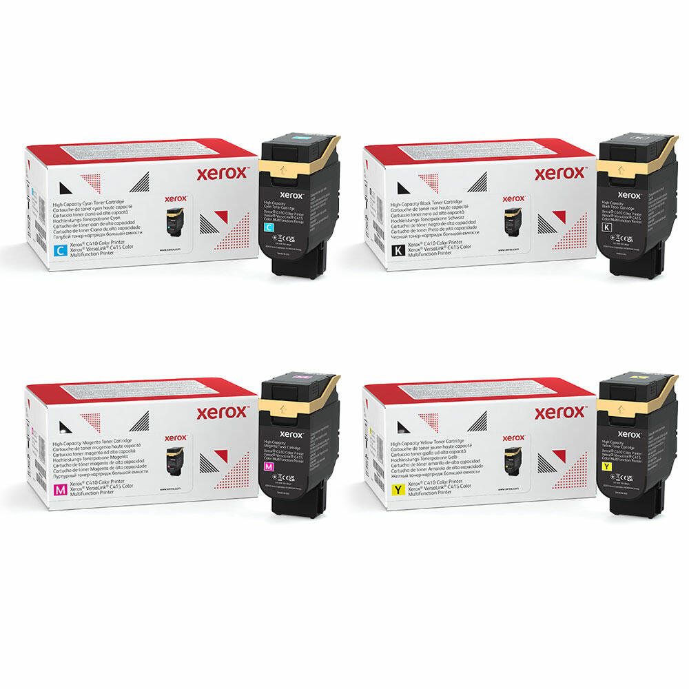 Xerox 006R04685 006R04686 006R04687 006R04688 Original Toner Cartridge Combo High Yield BK/C/M/Y