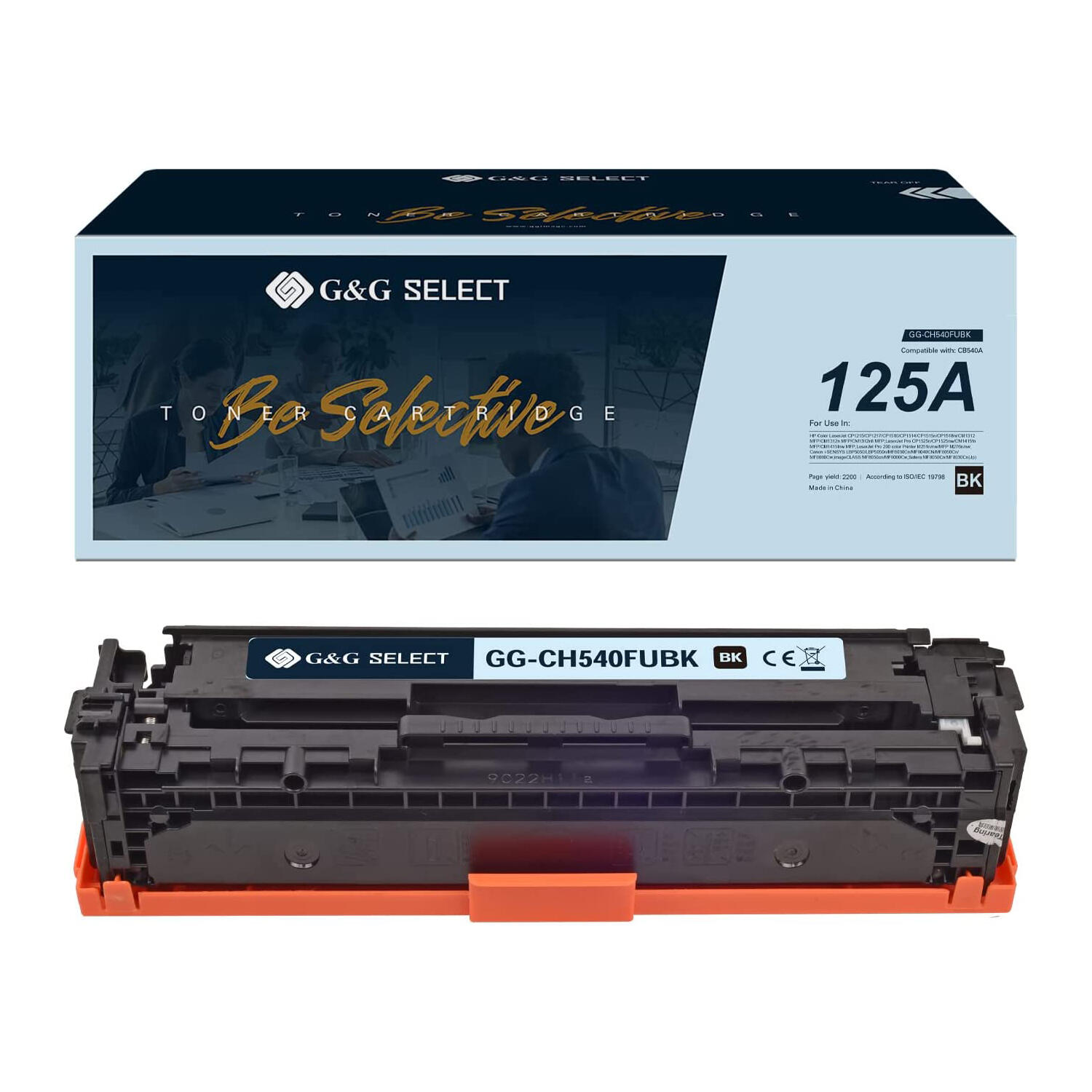 Remanufactured HP 125A CB540A Black Toner Cartridge - G&G Select