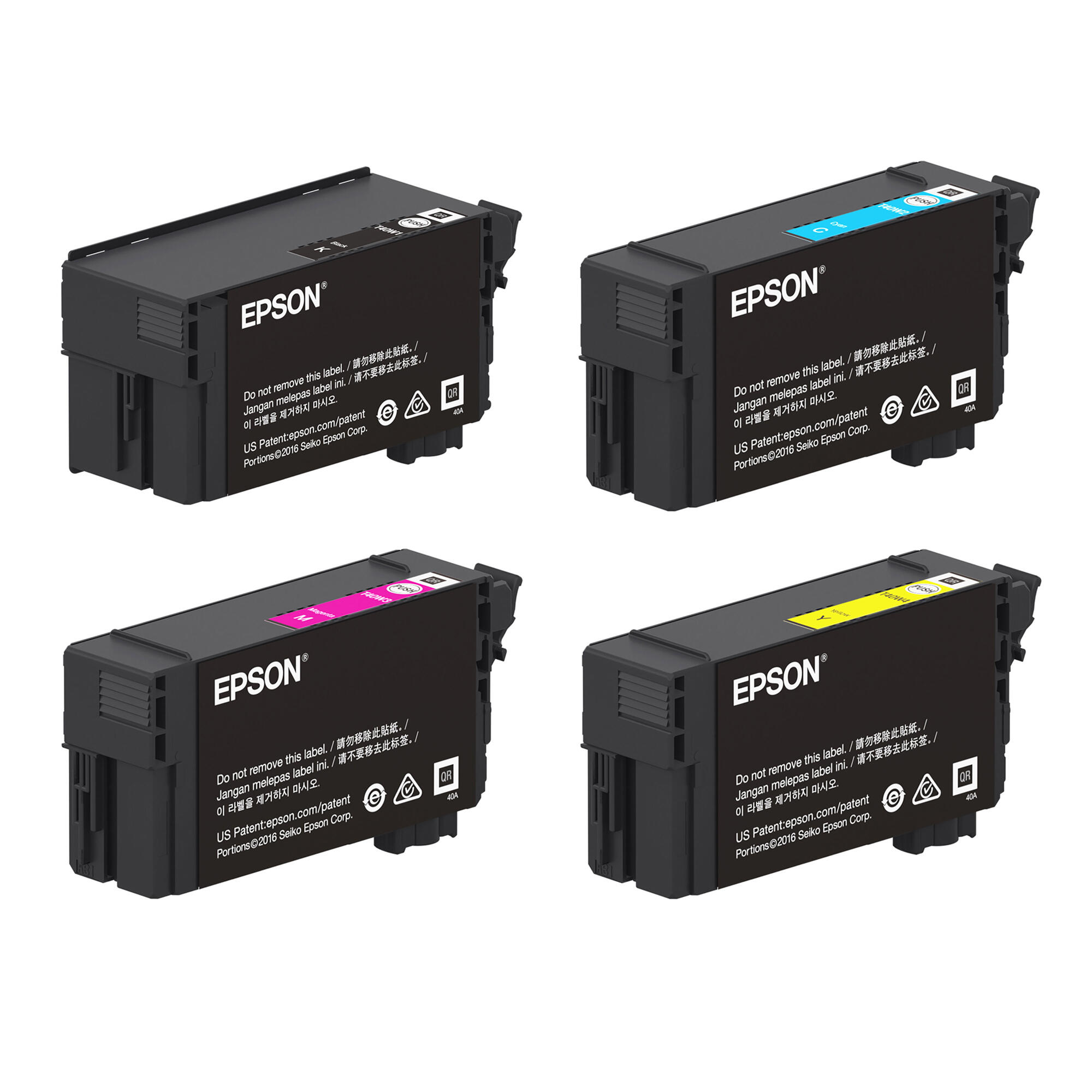 Epson T40W Original UltraChrome XD2 Ink Cartridge Combo High Yield BK/C/M/Y