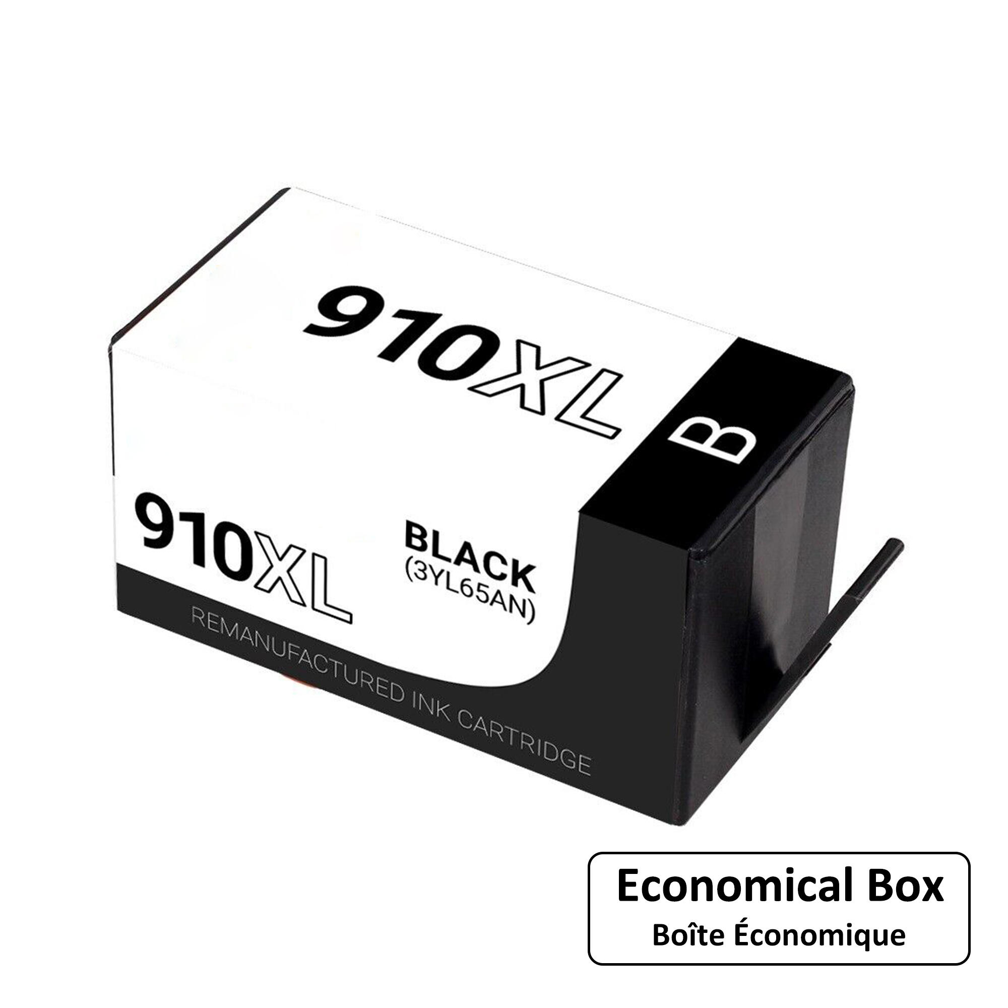 Remanufactured HP 910XL 3YL65AN Black Ink Cartridge High Yield - Economical Box
