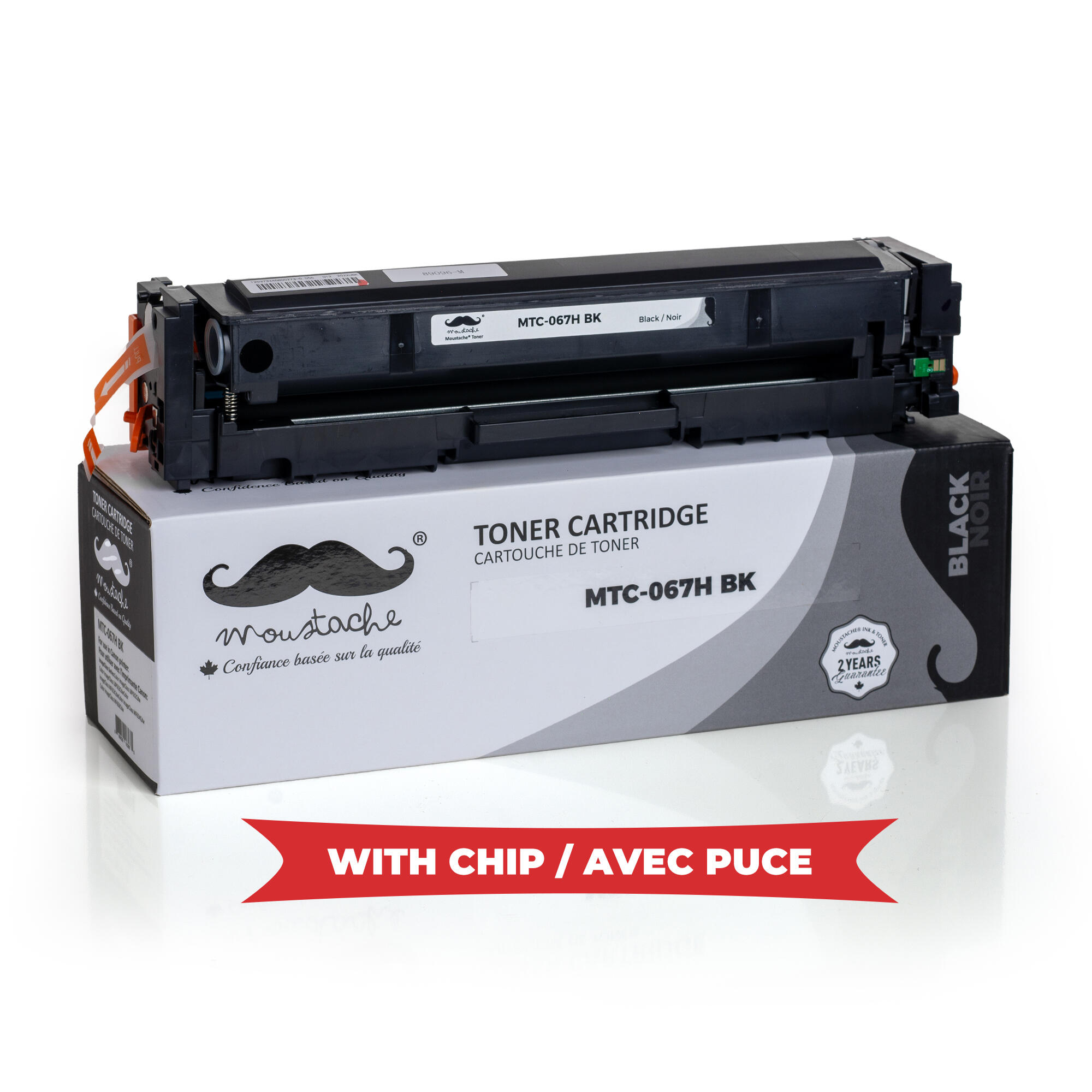 Canon 067H 5106C001 Compatible Black Toner Cartridge High Yield - WithChip - Moustache®