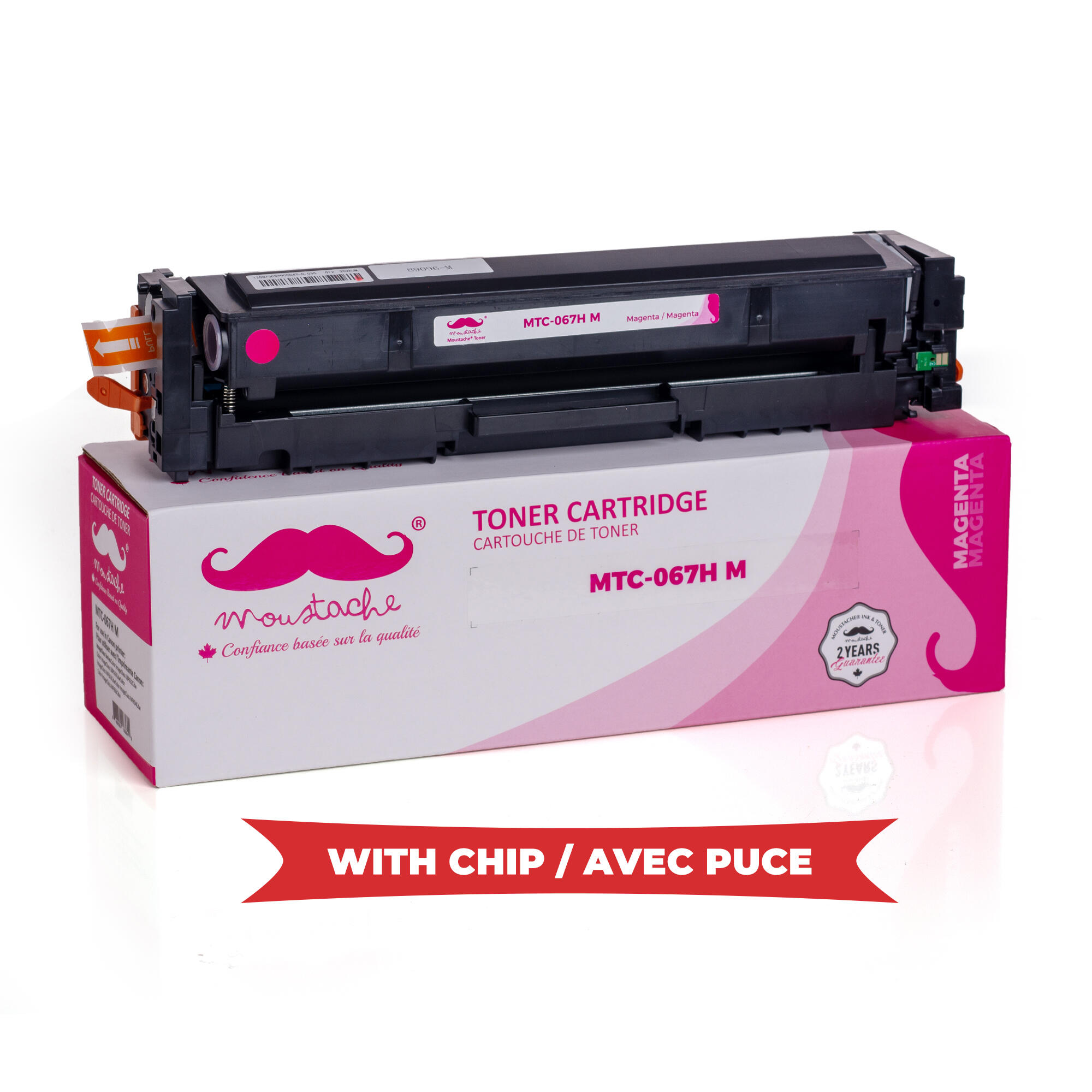 Canon 067H 5104C001 Compatible Magenta Toner Cartridge High Yield - WithChip - Moustache®