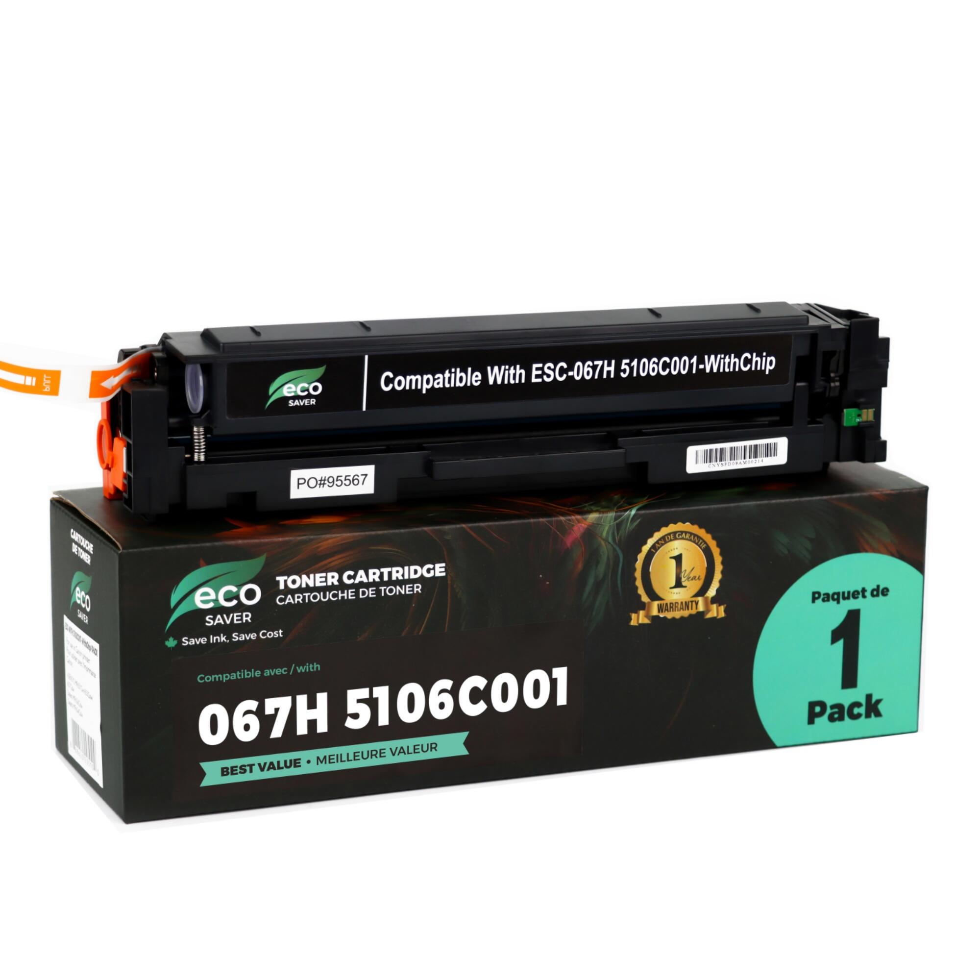 Canon 067H 5106C001 Compatible Black Toner Cartridge High Yield - With Chip - Eco-Saver