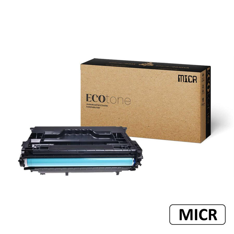 Premium Quality Remanufactured HP 37X CF237X MICR Black Toner Cartridge High Yield - Ecotone®