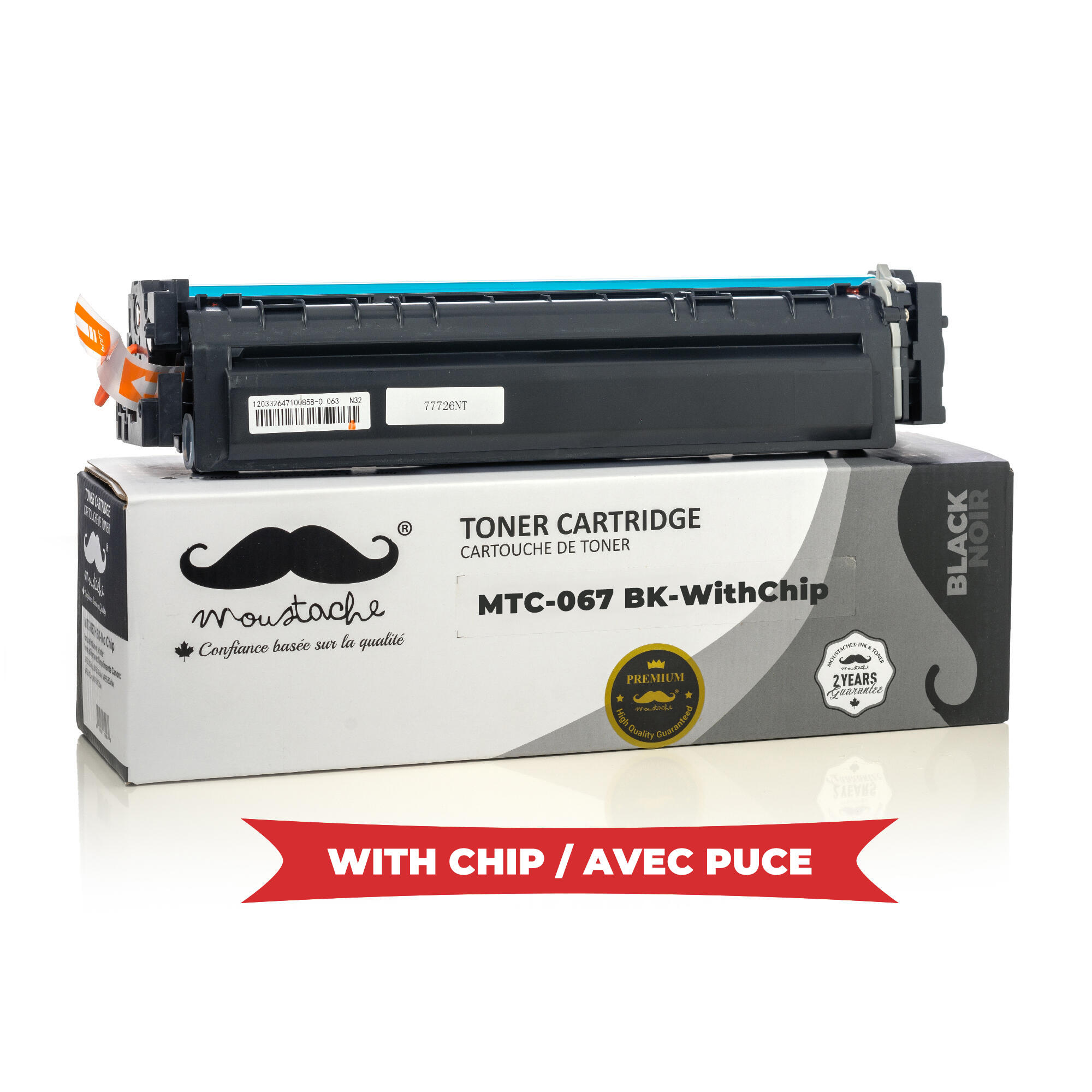 Canon 067 5102C001 Compatible Black Toner Cartridge - WithChip - Moustache®