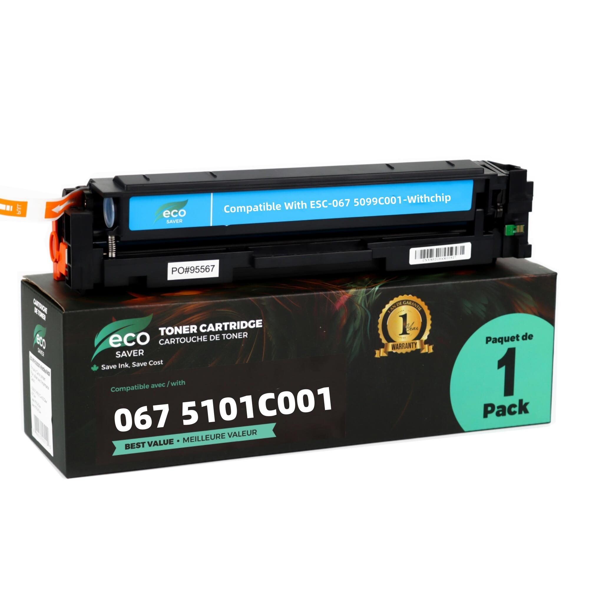 Canon 067 5101C001 Compatible Cyan Toner Cartridge - WithChip - Eco-Saver