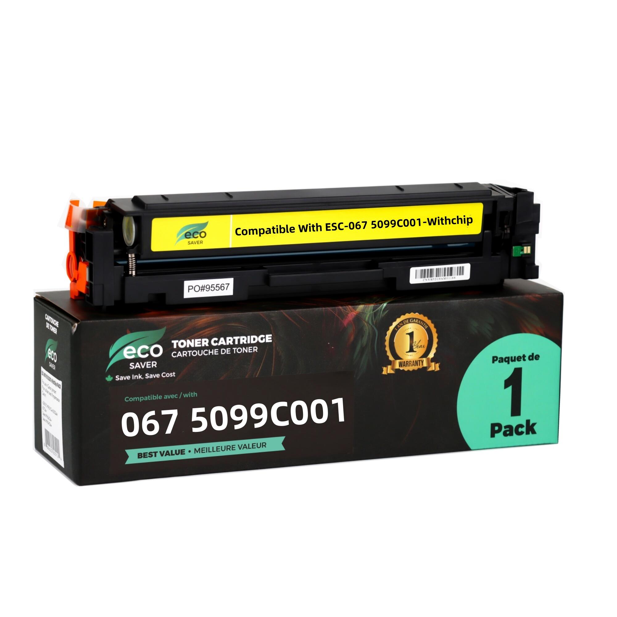 Canon 067 5099C001 Compatible Yellow Toner Cartridge - WithChip - Eco-Saver