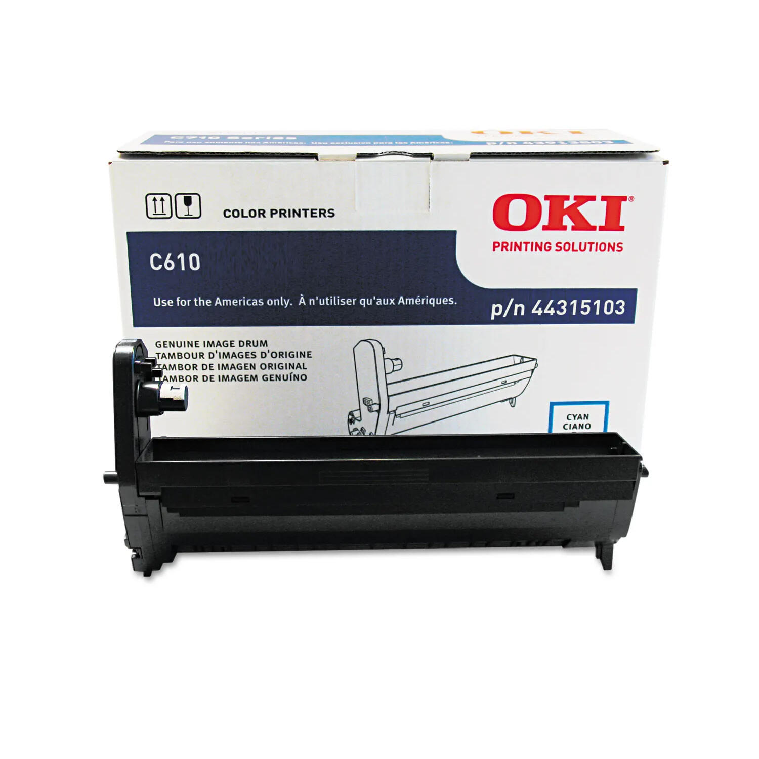 Okidata 44315103 Type C15 Original Cyan Image Drum