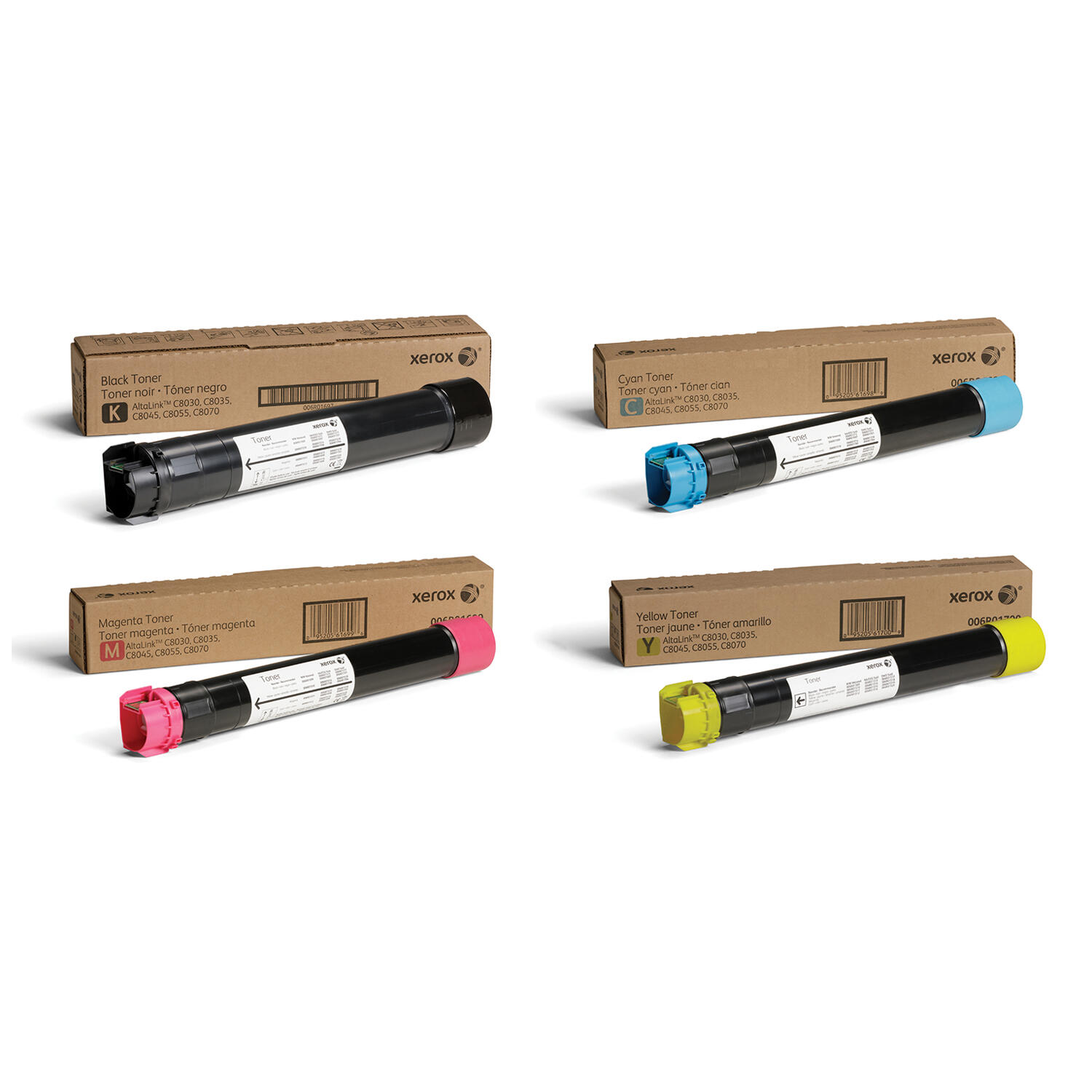 Xerox 006R01697 006R01698 006R01699 006R01700 Original Toner Cartridge Combo BK/C/M/Y