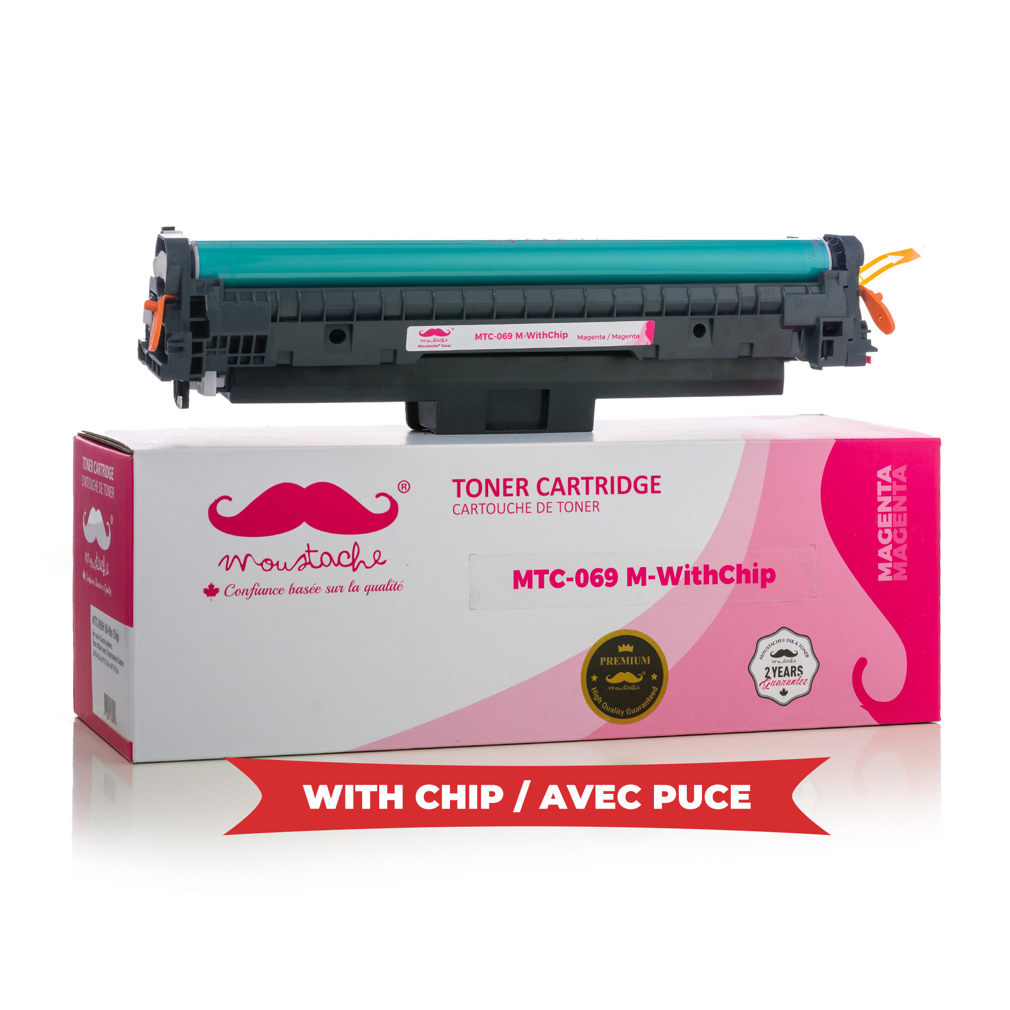 Canon 069 5092C001 Compatible Magenta Toner Cartridge - With Chip - Moustache®