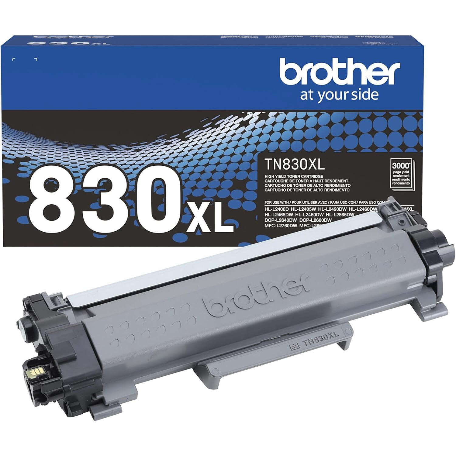Brother TN830XL Original Black Toner Cartridge High Yield