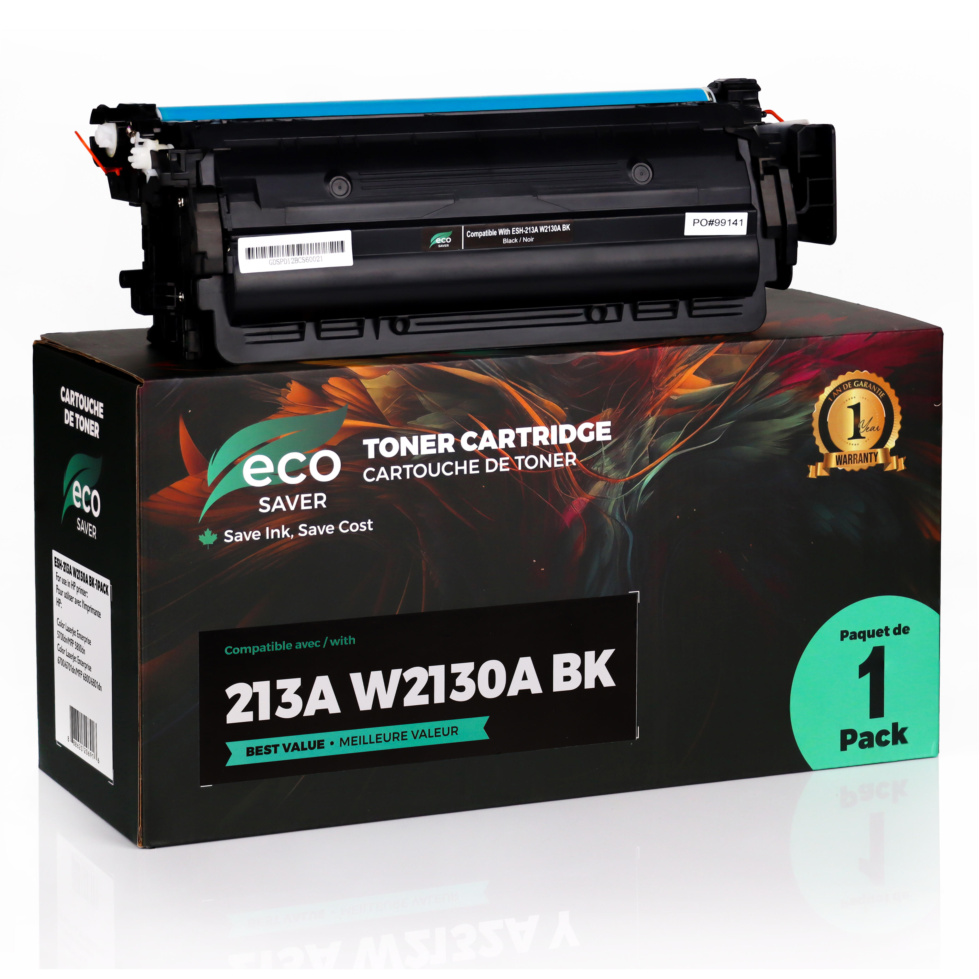 Compatible HP 213A W2130A Black Toner Cartridge  - Eco-Saver
