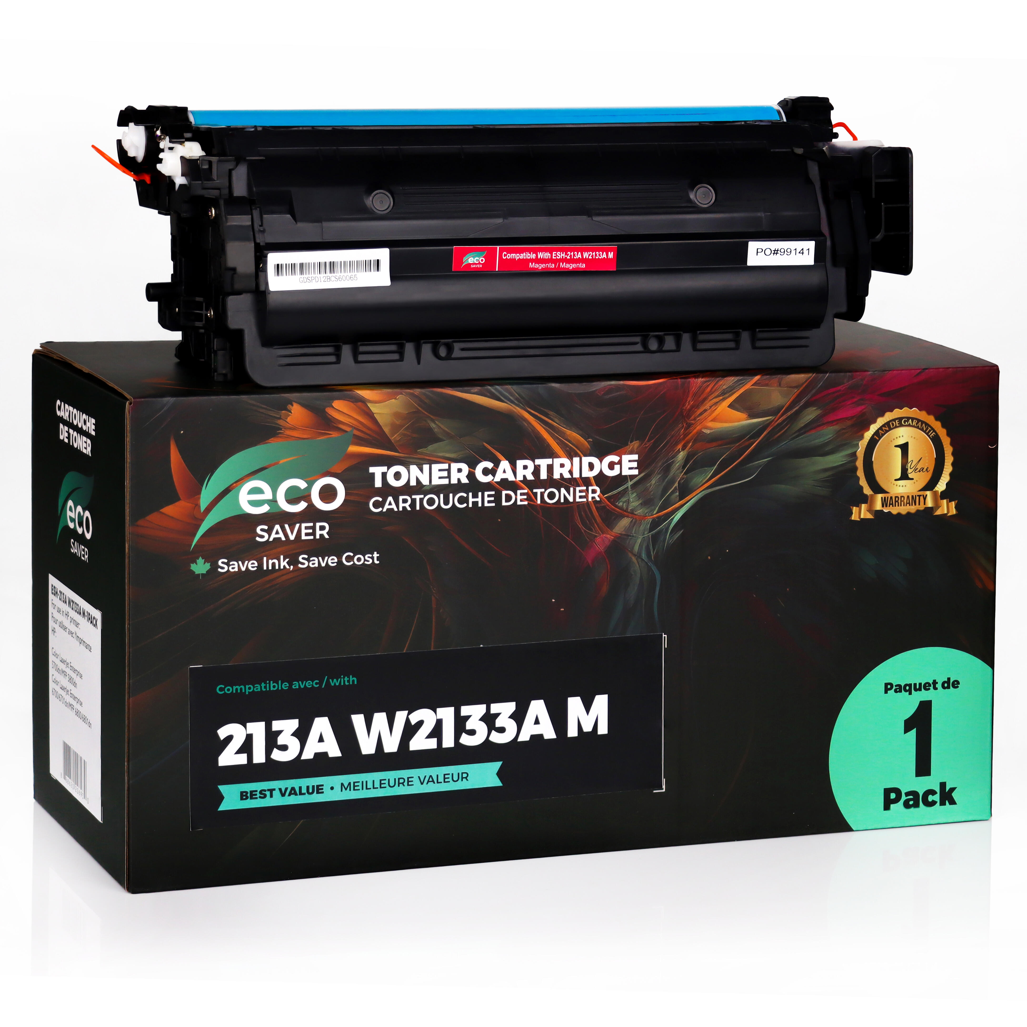 Compatible HP 213A W2133A Magenta Toner Cartridge - Eco-Saver