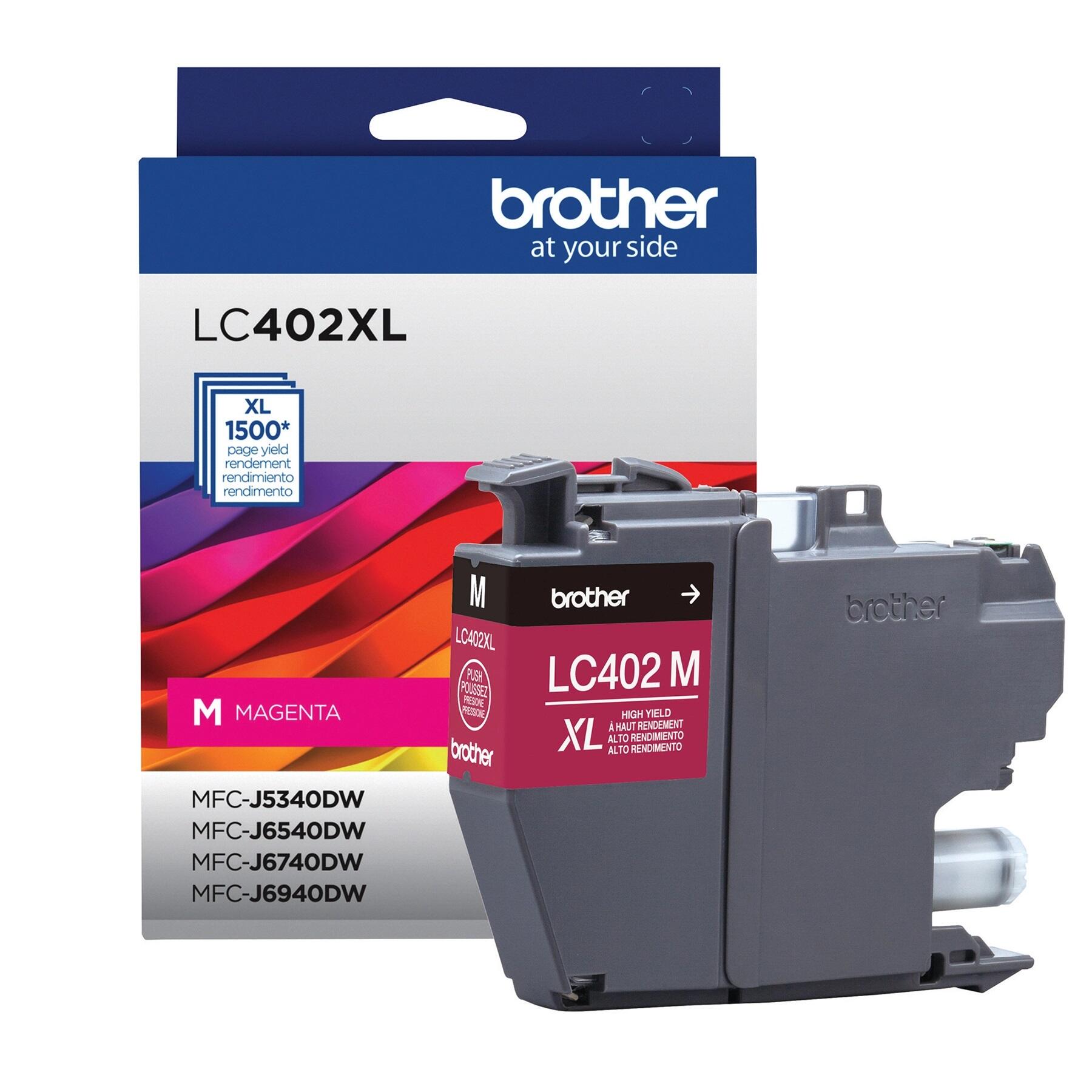 Brother LC402XLM Original Magenta Ink Cartridge, High Yield