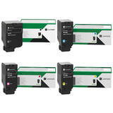 Lexmark CS730, 735, 737, CX730 (71C1H) Original Return Program Toner Cartridge Combo High Yield