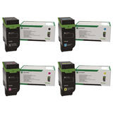 Lexmark 75M1HK0 75M1HC0 75M1HM0 75M1HY0 Original Return Program Toner Cartridge Combo High Yield